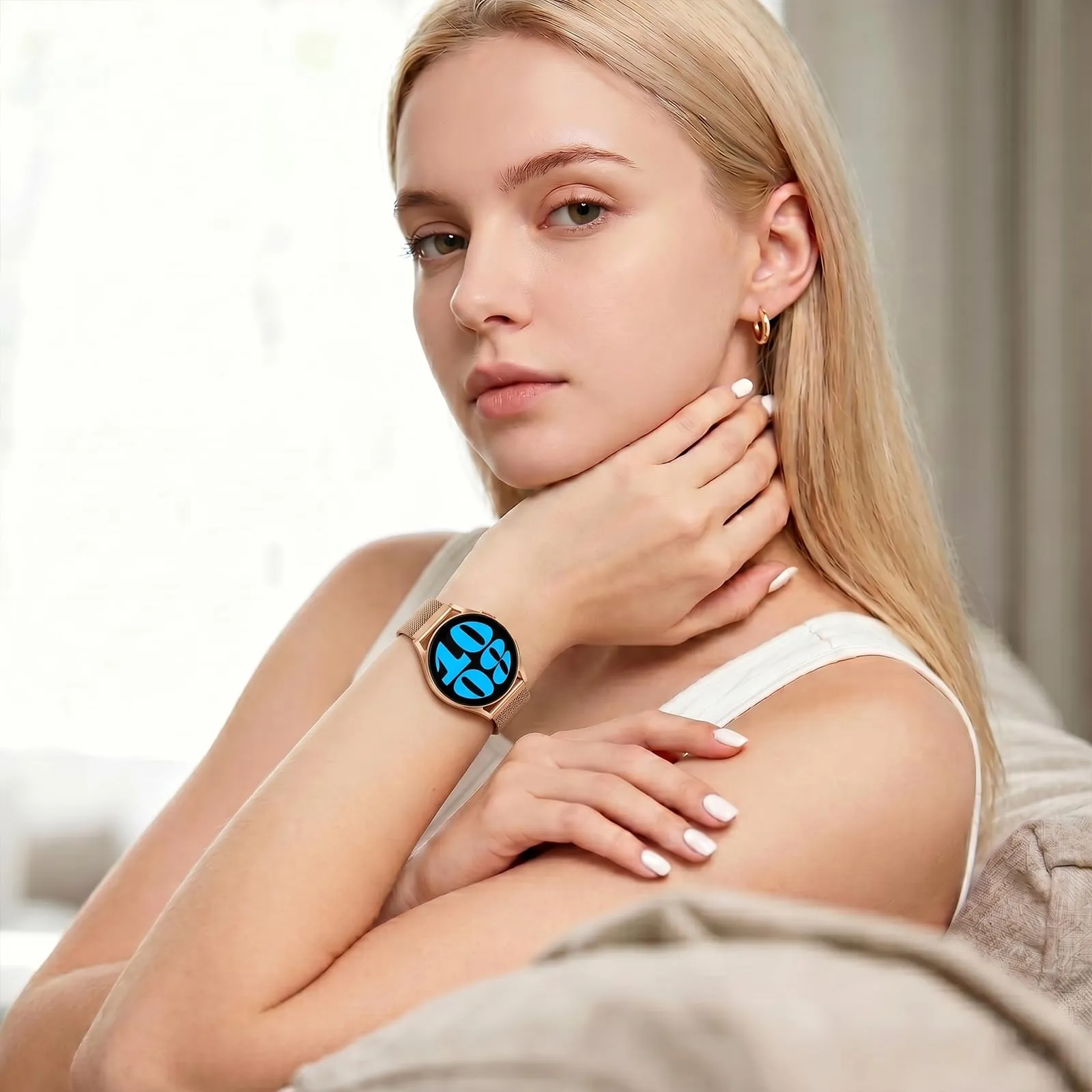LYYLTX Cinturino per Orologio Maglia Cinturino Metallo In Acciaio Inossidabile Maglia Bracciale Sgancio Rapido Regolabili Cinturini Per Uomo Donna 14mm 16mm 18mm 20mm 22mm 24mm - immagine 6