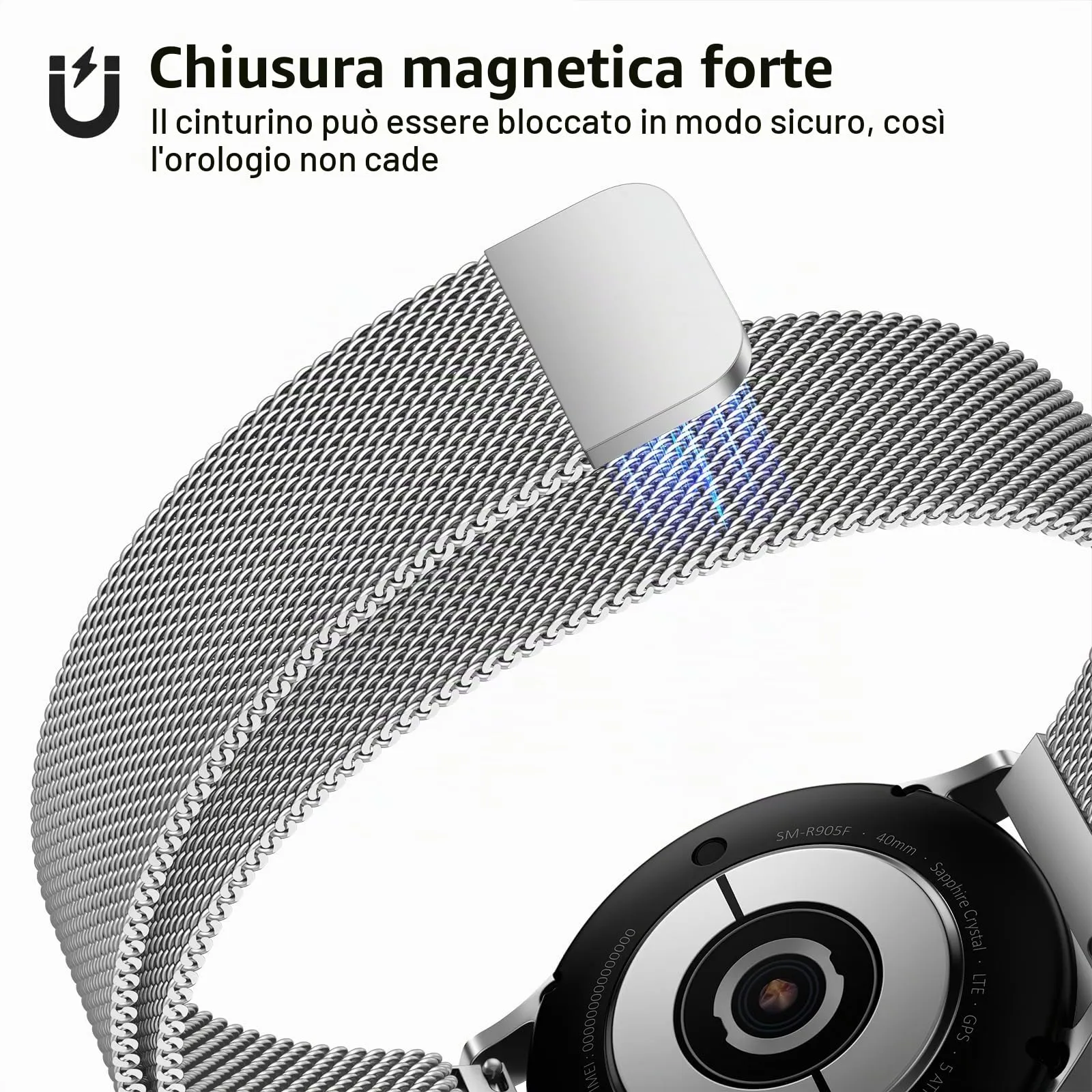 LYYLTX Cinturino per Orologio Maglia Cinturino Metallo In Acciaio Inossidabile Maglia Bracciale Sgancio Rapido Regolabili Cinturini Per Uomo Donna 14mm 16mm 18mm 20mm 22mm 24mm - immagine 5