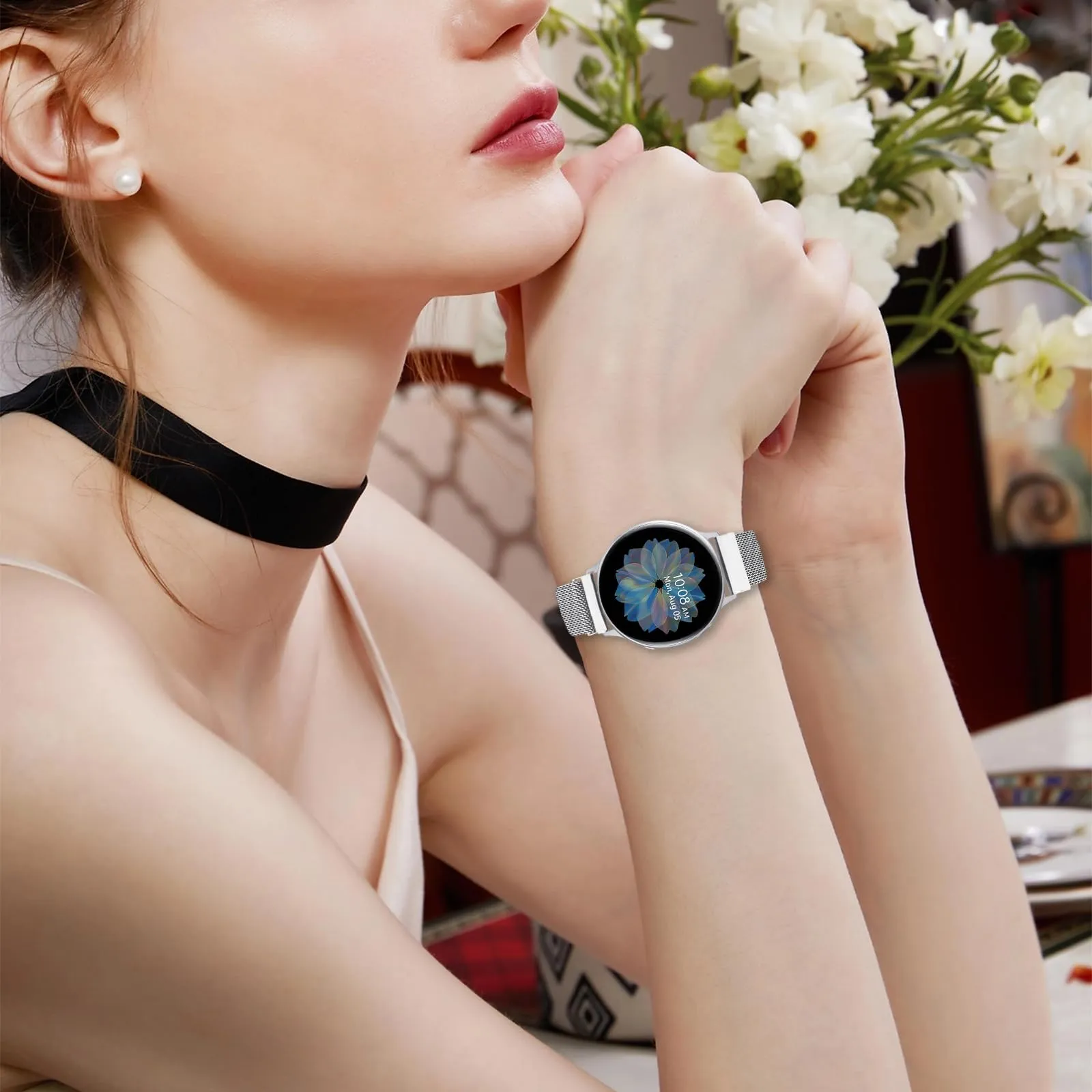LYYLTX Cinturino per Orologio Maglia Cinturino Metallo In Acciaio Inossidabile Maglia Bracciale Sgancio Rapido Regolabili Cinturini Per Uomo Donna 14mm 16mm 18mm 20mm 22mm 24mm - immagine 7
