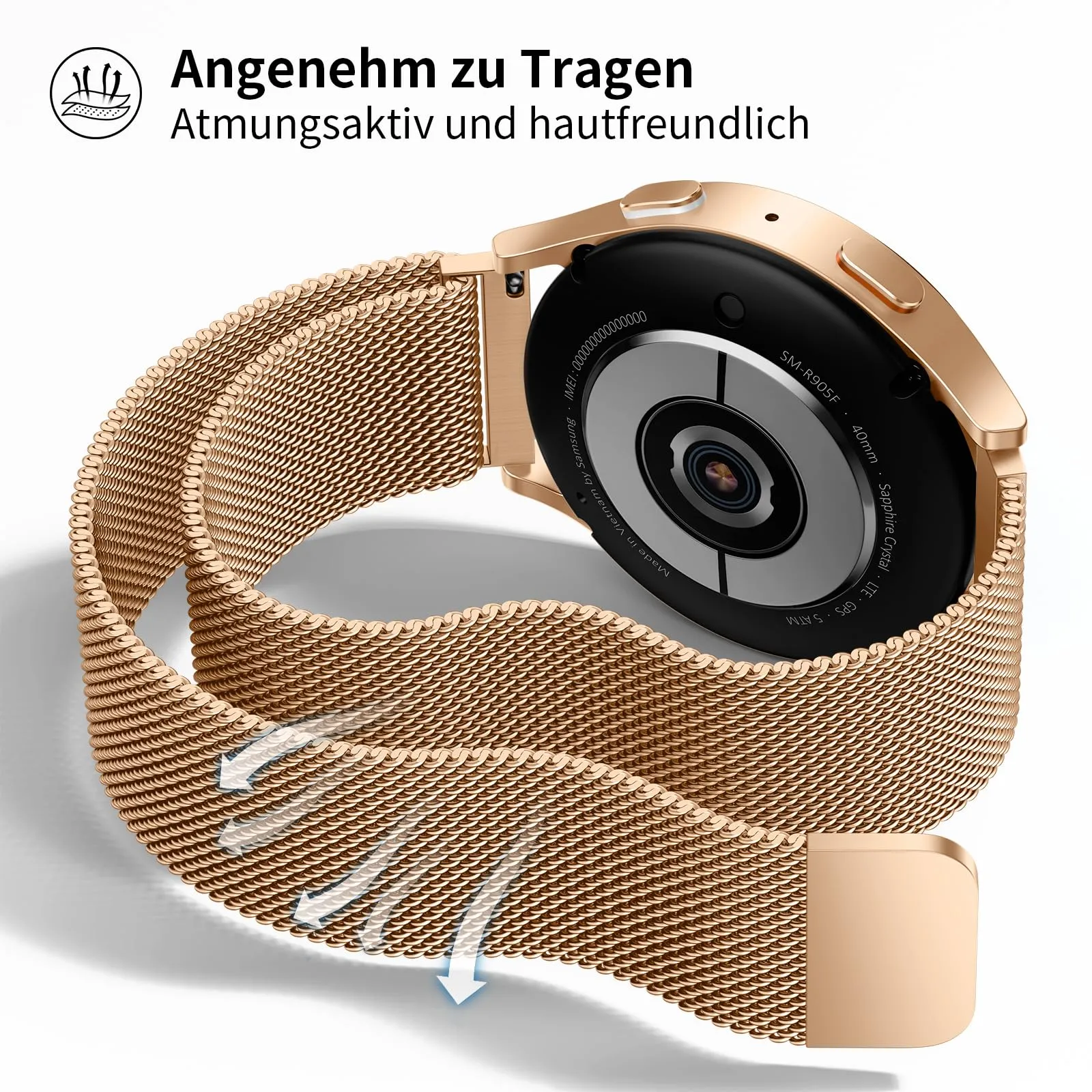 LYYLTX Cinturino per Orologio Maglia Cinturino Metallo In Acciaio Inossidabile Maglia Bracciale Sgancio Rapido Regolabili Cinturini Per Uomo Donna 14mm 16mm 18mm 20mm 22mm 24mm - immagine 4