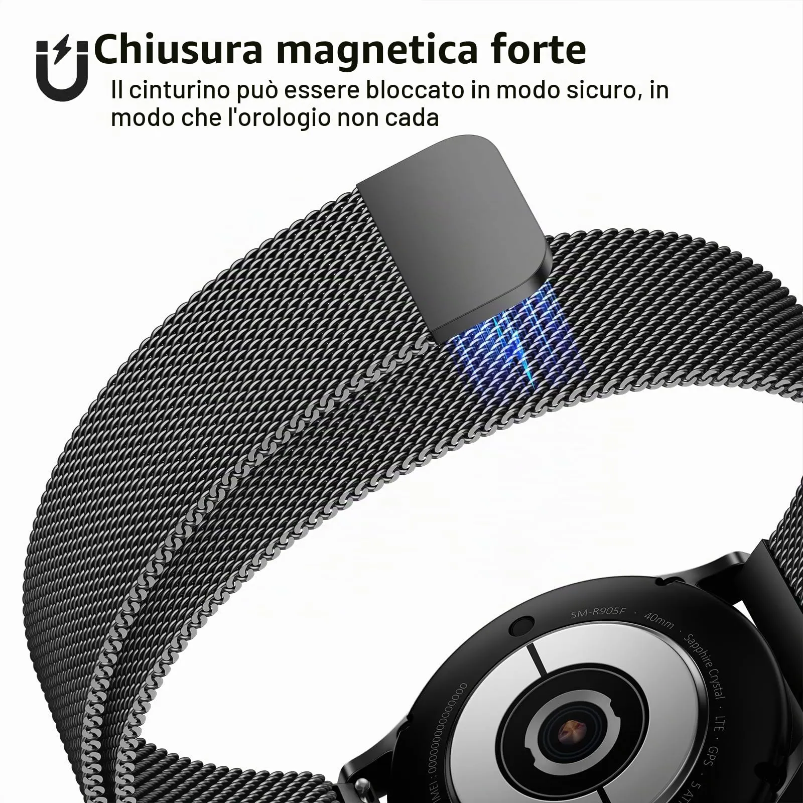 LYYLTX Cinturino per Orologio Maglia Cinturino Metallo In Acciaio Inossidabile Maglia Bracciale Sgancio Rapido Regolabili Cinturini Per Uomo Donna 14mm 16mm 18mm 20mm 22mm 24mm - immagine 5