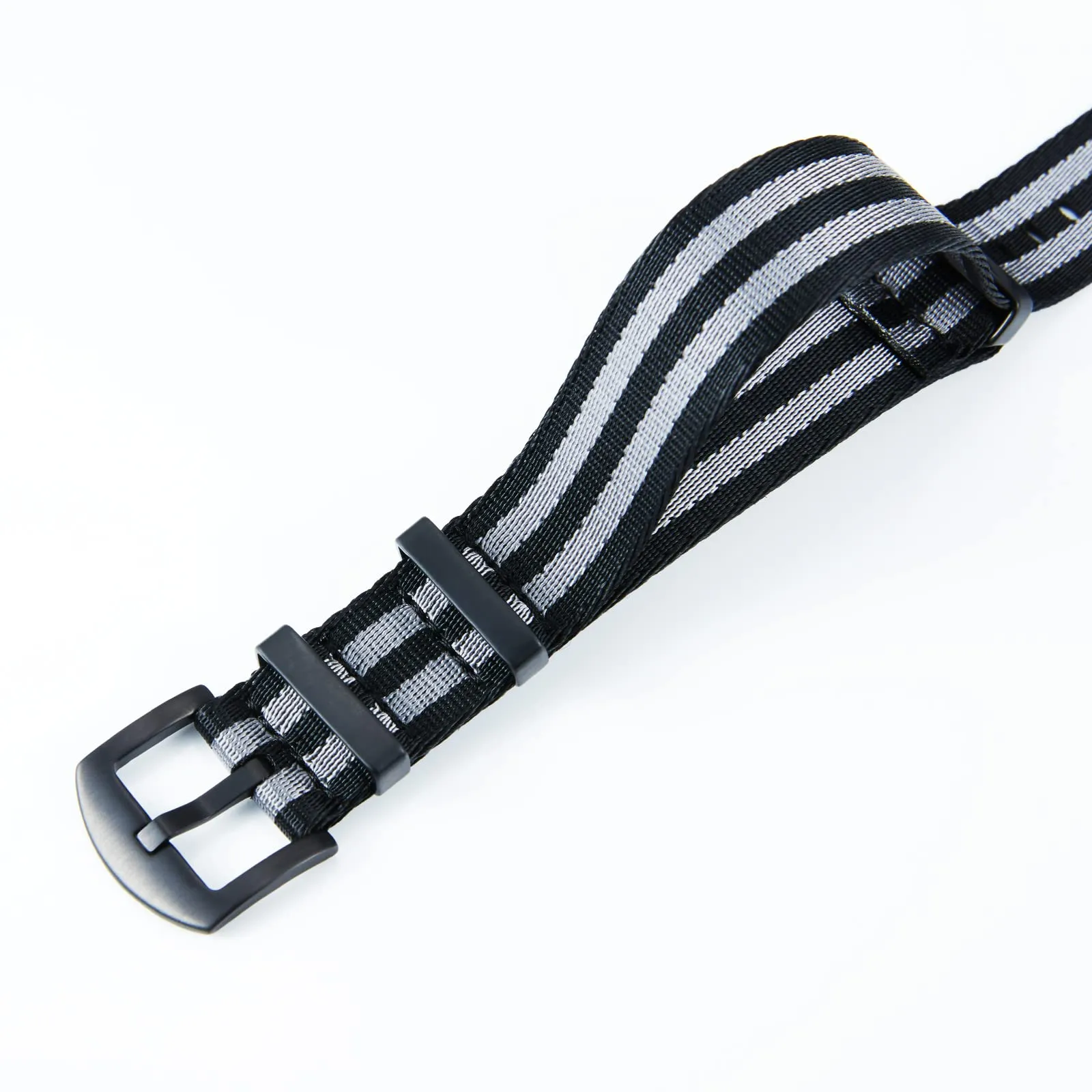 BINLUN Cinturini per Orologi in Nylon Ricambio Multicolore Balistico Premium con Nero/Argento Fibbia in Acciaio Inossidabile per Uomo Donna 18mm 20mm 22mm 24mm (Nuova Versione) - immagine 2