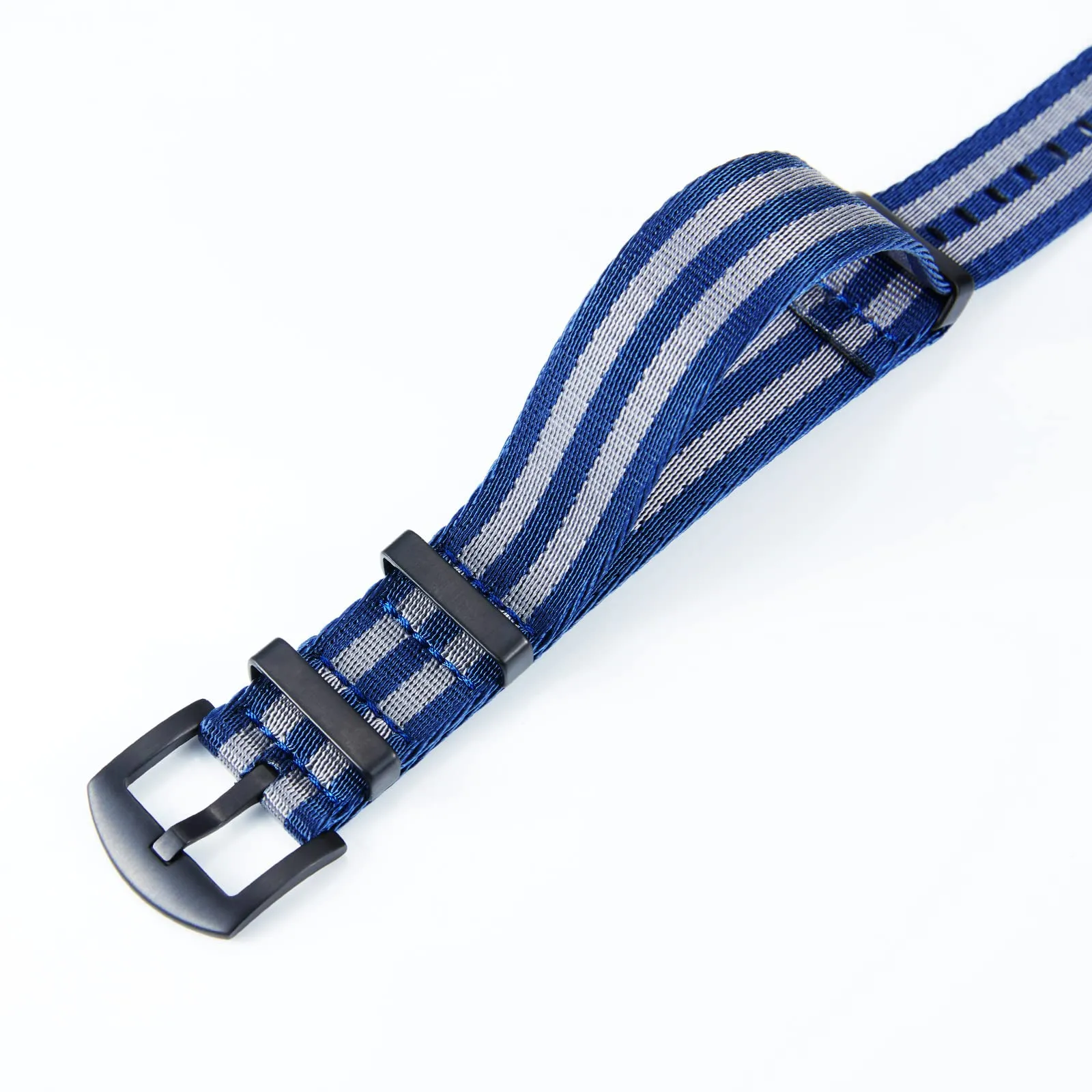 BINLUN Cinturini per Orologi in Nylon Ricambio Multicolore Balistico Premium con Nero/Argento Fibbia in Acciaio Inossidabile per Uomo Donna 18mm 20mm 22mm 24mm (Nuova Versione) - immagine 2