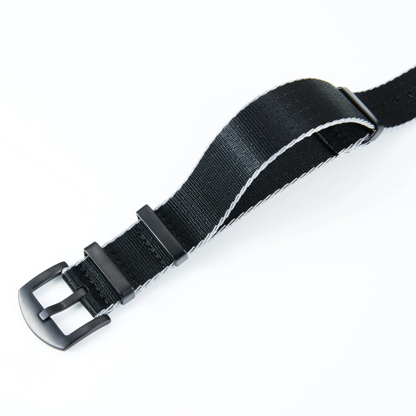 BINLUN Cinturini per Orologi in Nylon Ricambio Multicolore Balistico Premium con Nero/Argento Fibbia in Acciaio Inossidabile per Uomo Donna 18mm 20mm 22mm 24mm (Nuova Versione) - immagine 2