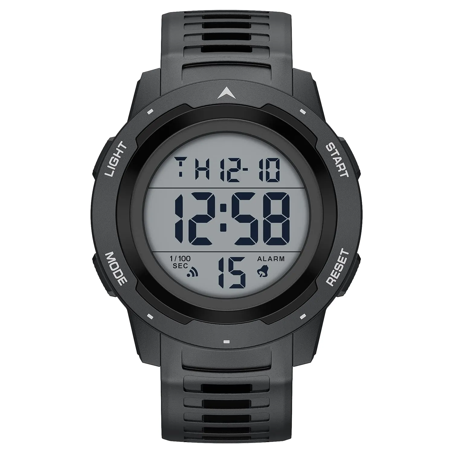 GOLDEN HOUR Gli Orologio Uomo Impermeabilizzano lo Sport di Digital Guarda lo Stile Militare Dell'esposizione di Lettura Dacile Dello Schermo Con la Cinghia - Nero - immagine 1