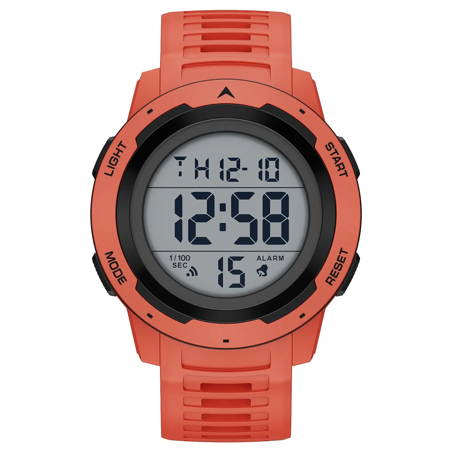 GOLDEN HOUR Gli Orologio Uomo Impermeabilizzano lo Sport di Digital Guarda lo Stile Militare Dell'esposizione di Lettura Dacile Dello Schermo Con la Cinghia - Rosso - immagine 1