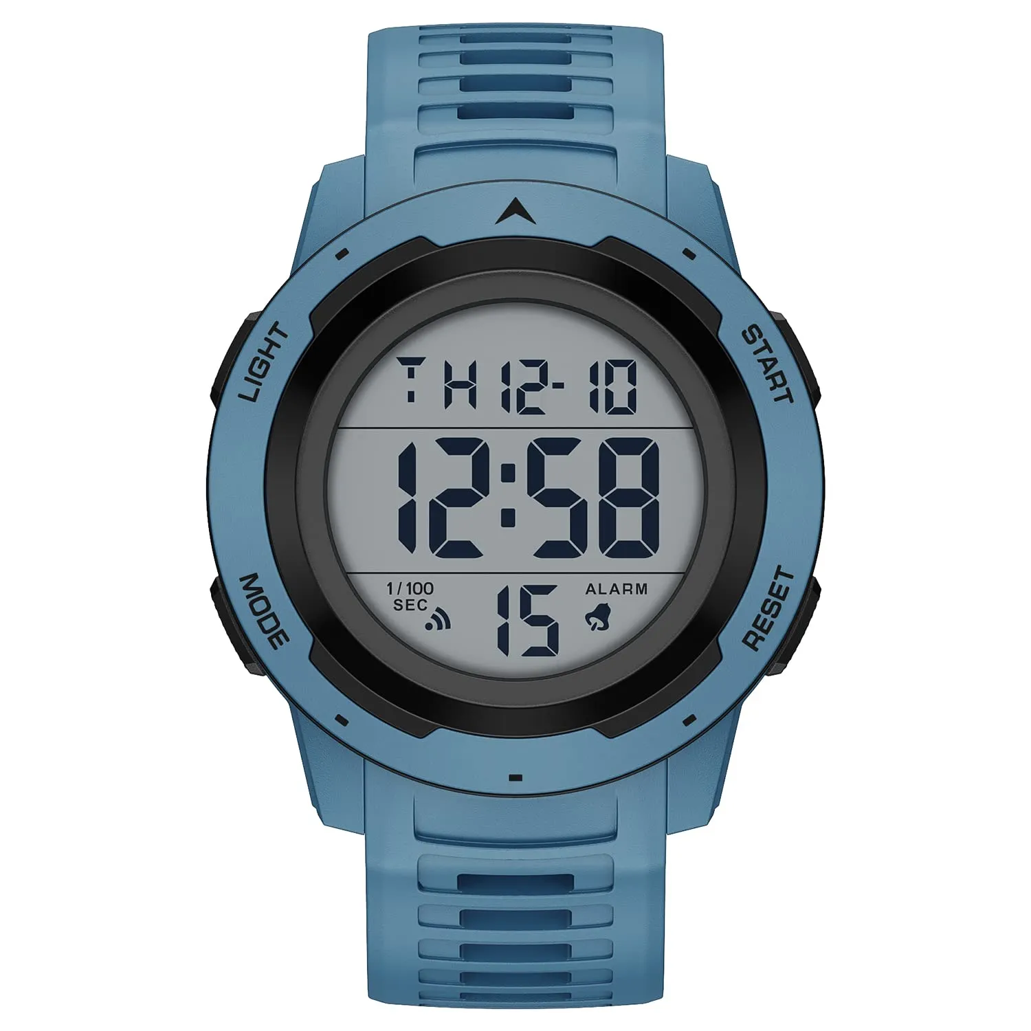 GOLDEN HOUR Gli Orologio Uomo Impermeabilizzano lo Sport di Digital Guarda lo Stile Militare Dell'esposizione di Lettura Dacile Dello Schermo Con la Cinghia - Blu - immagine 1
