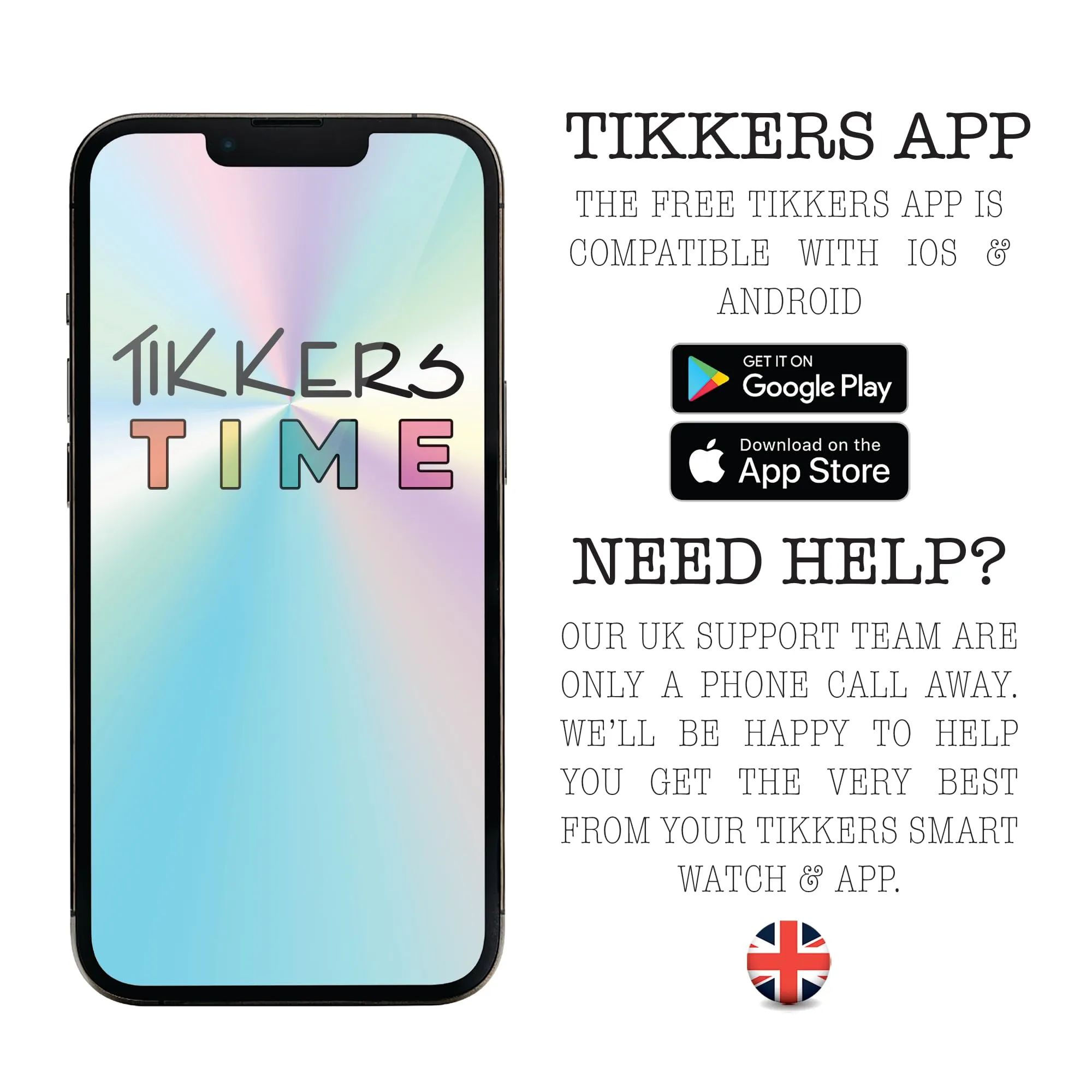 Tikkers Kids Series 13 Smart Watch con Fitness Tracker, sveglia, fotocamera, connessione GPS, cardiofrequenzimetro, contapassi, touch screen, cinturino in silicone arancione, Arancione, misura unica - immagine 5
