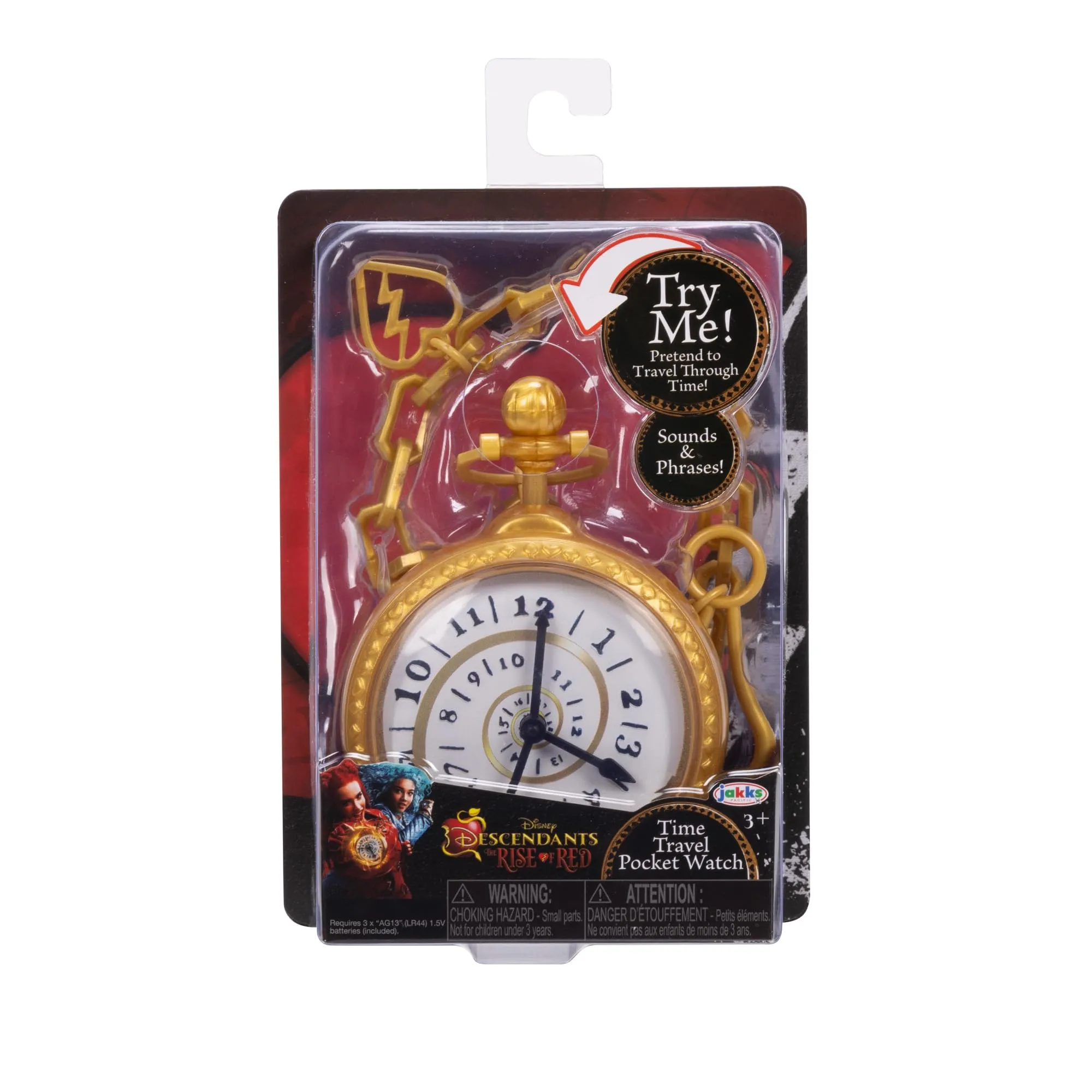 Disney Descendants – Orologio del Tempo di Red con Suoni, Frasi Interattive e Viaggio nel Tempo, Giocattolo Ufficiale con Batterie Incluse - immagine 6