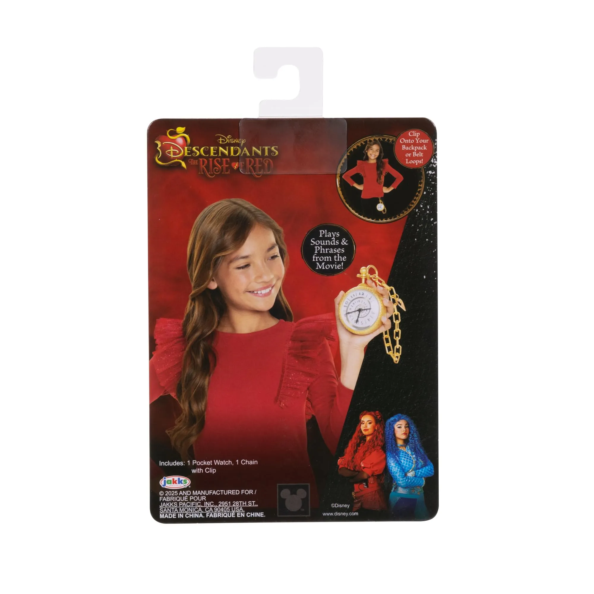 Disney Descendants – Orologio del Tempo di Red con Suoni, Frasi Interattive e Viaggio nel Tempo, Giocattolo Ufficiale con Batterie Incluse - immagine 7