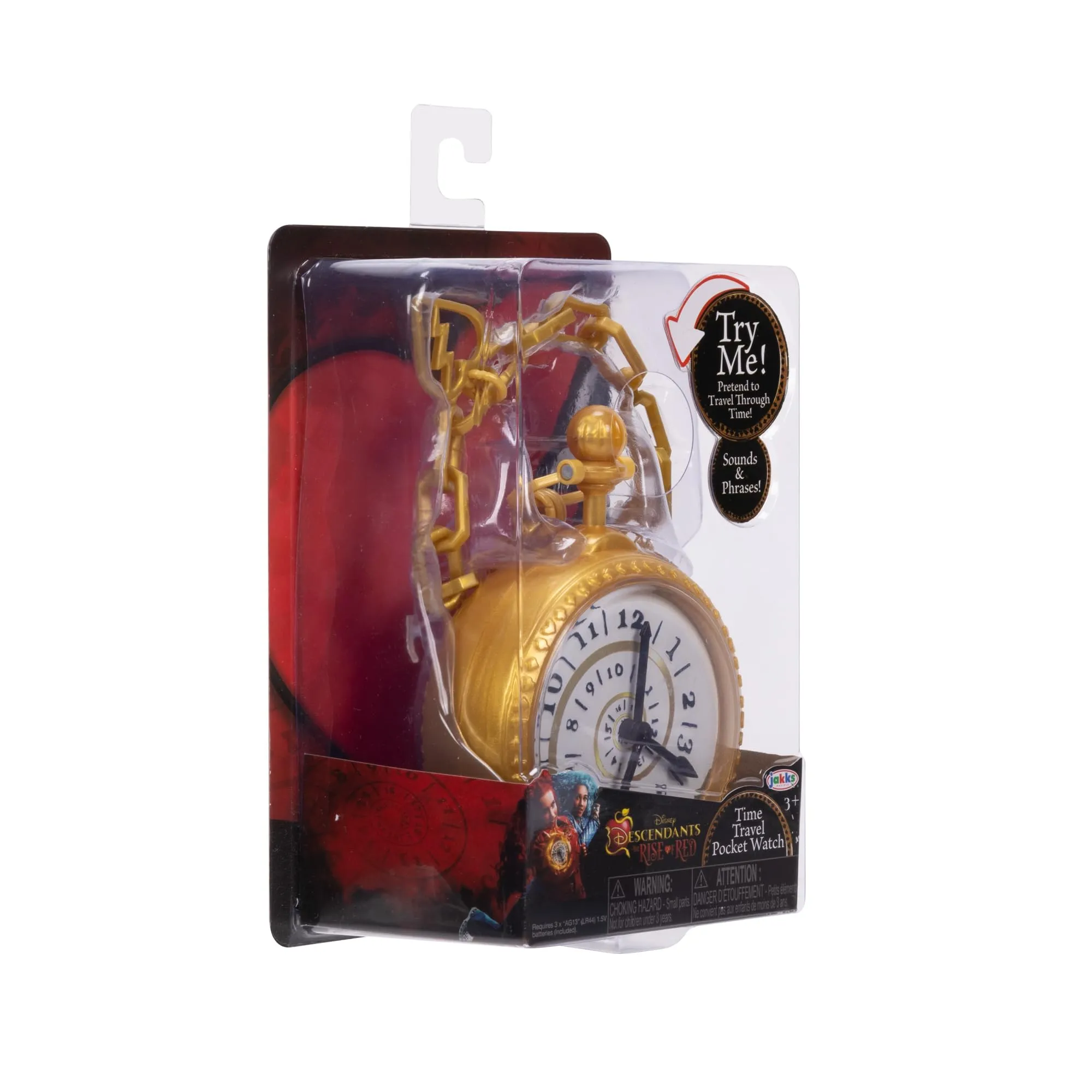 Disney Descendants – Orologio del Tempo di Red con Suoni, Frasi Interattive e Viaggio nel Tempo, Giocattolo Ufficiale con Batterie Incluse - immagine 8