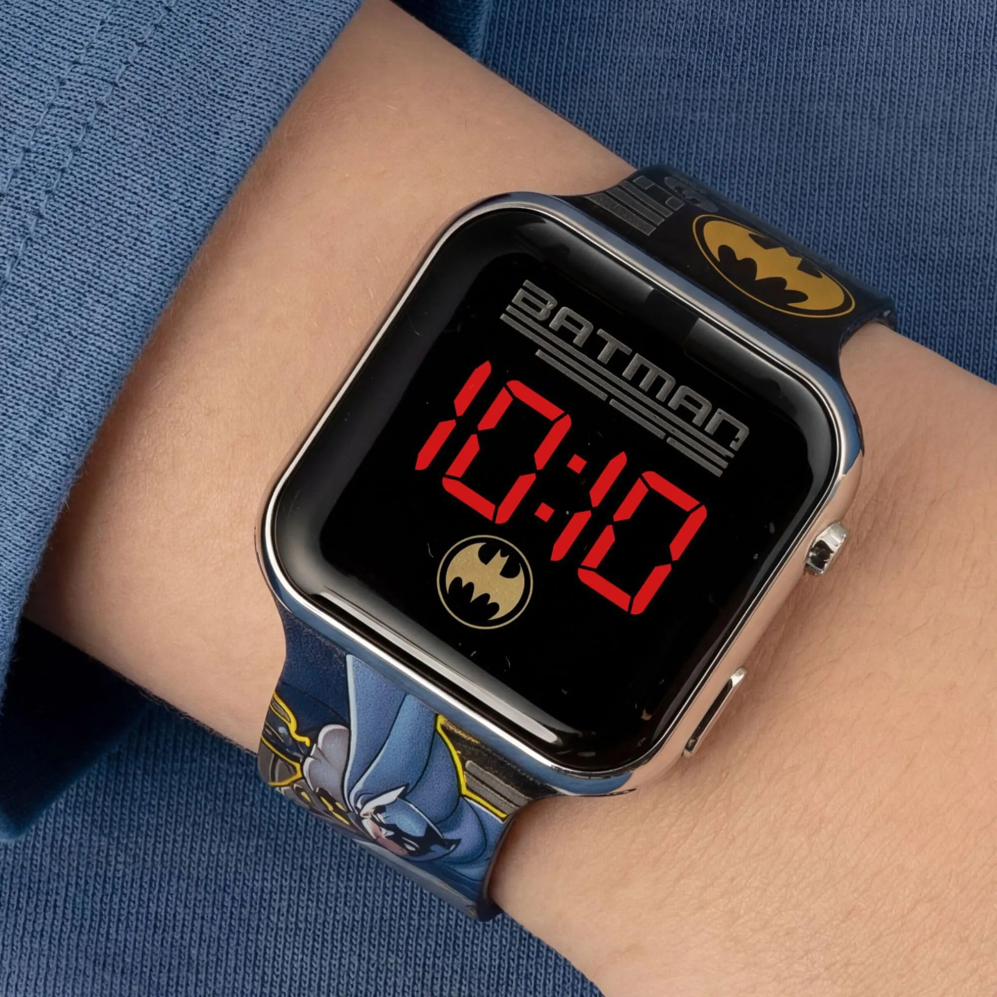 Batman Orologio digitale al quarzo da ragazzo con cinturino in silicone BAT4864, Nero, Moderno - immagine 2