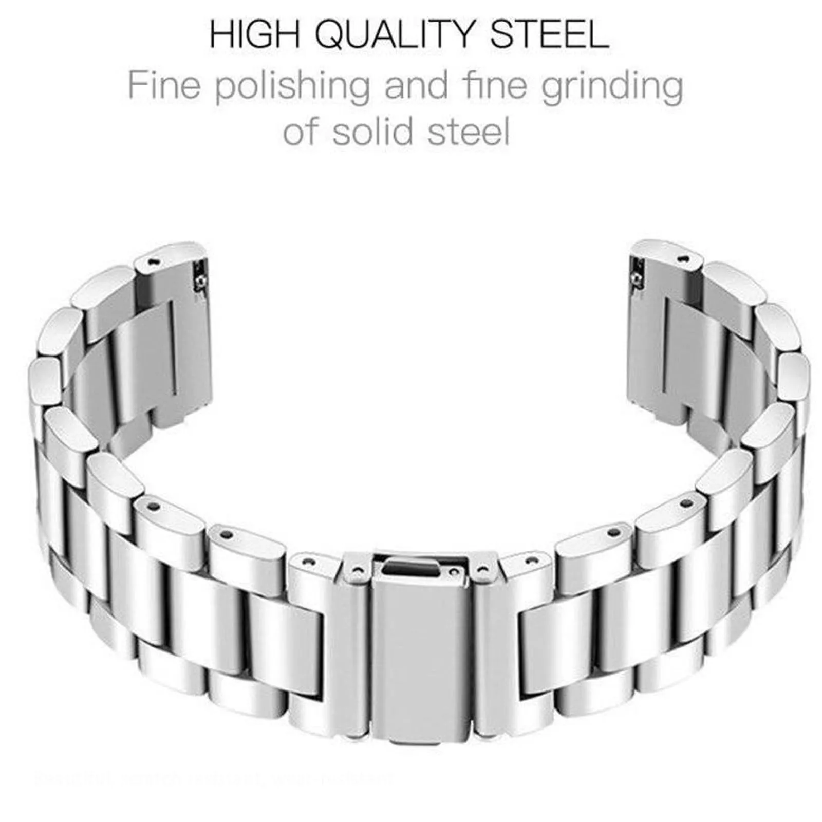Nizonlaie Cinturini per Orologio Cinturino in Acciaio Inossidabile 14mm 16mm 18mm 20mm 22mm 24mm Cinturino Orologio in Metallo Bracciale Cinturini di Ricambio per Smartwatch per Uomo e Donna - immagine 7