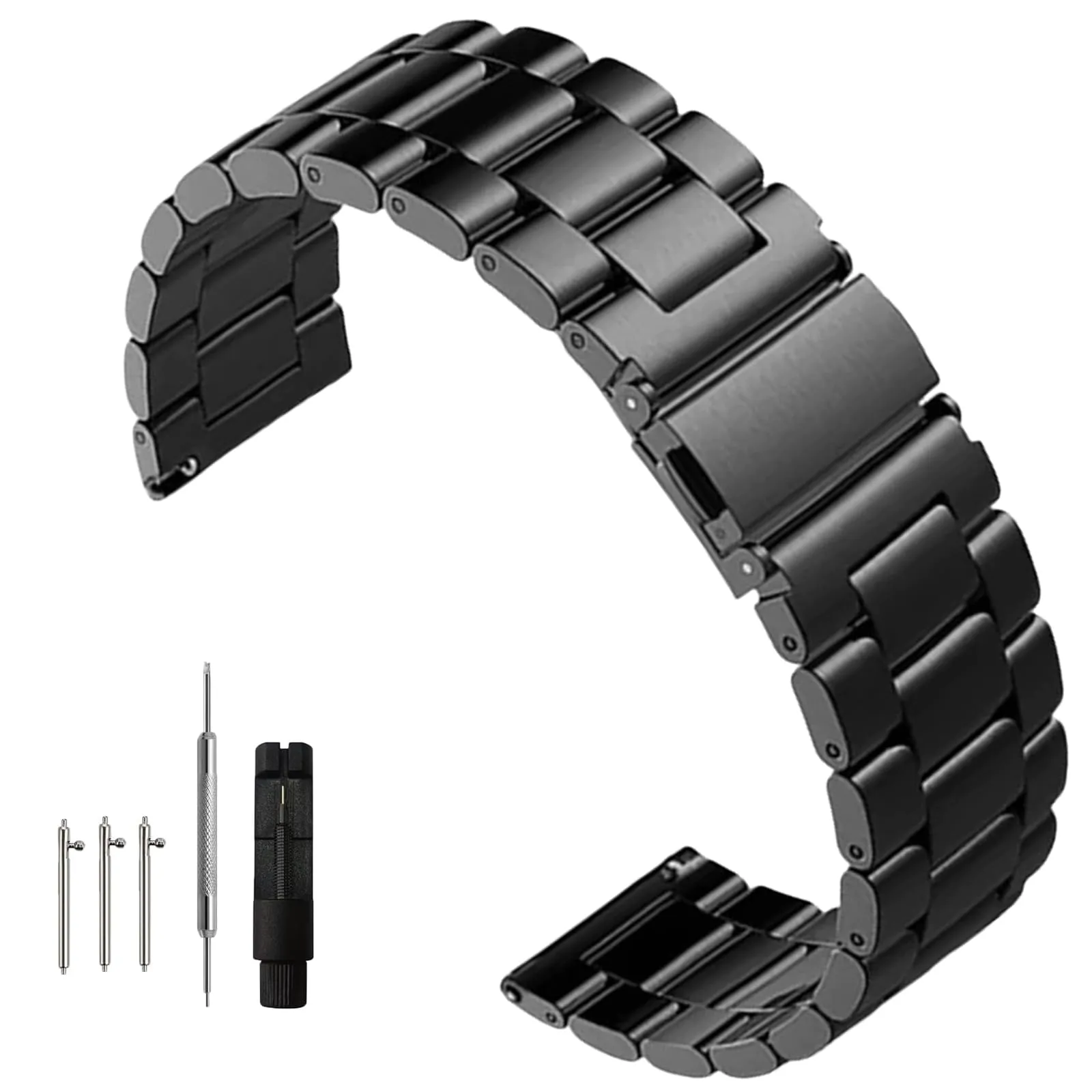 Nizonlaie Cinturini per Orologio Cinturino in Acciaio Inossidabile 14mm 16mm 18mm 20mm 22mm 24mm Cinturino Orologio in Metallo Bracciale Cinturini di Ricambio per Smartwatch per Uomo e Donna - immagine 1