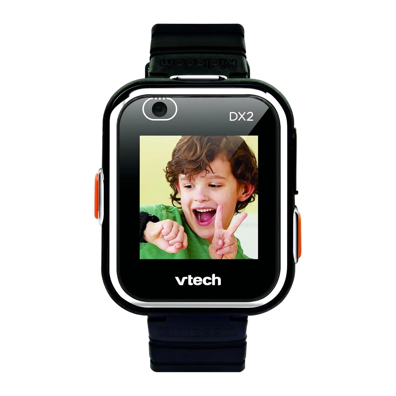 VTech Kidizoom Smartwatch DX2 Nero, Orologio Interattivo per Bambini con Doppia Fotocamera, Schermo Touch a Colori, Smartwatch con Sensore Movimento, Resistente agli Urti, Lingua Italiana, 3-12 Anni - immagine 3