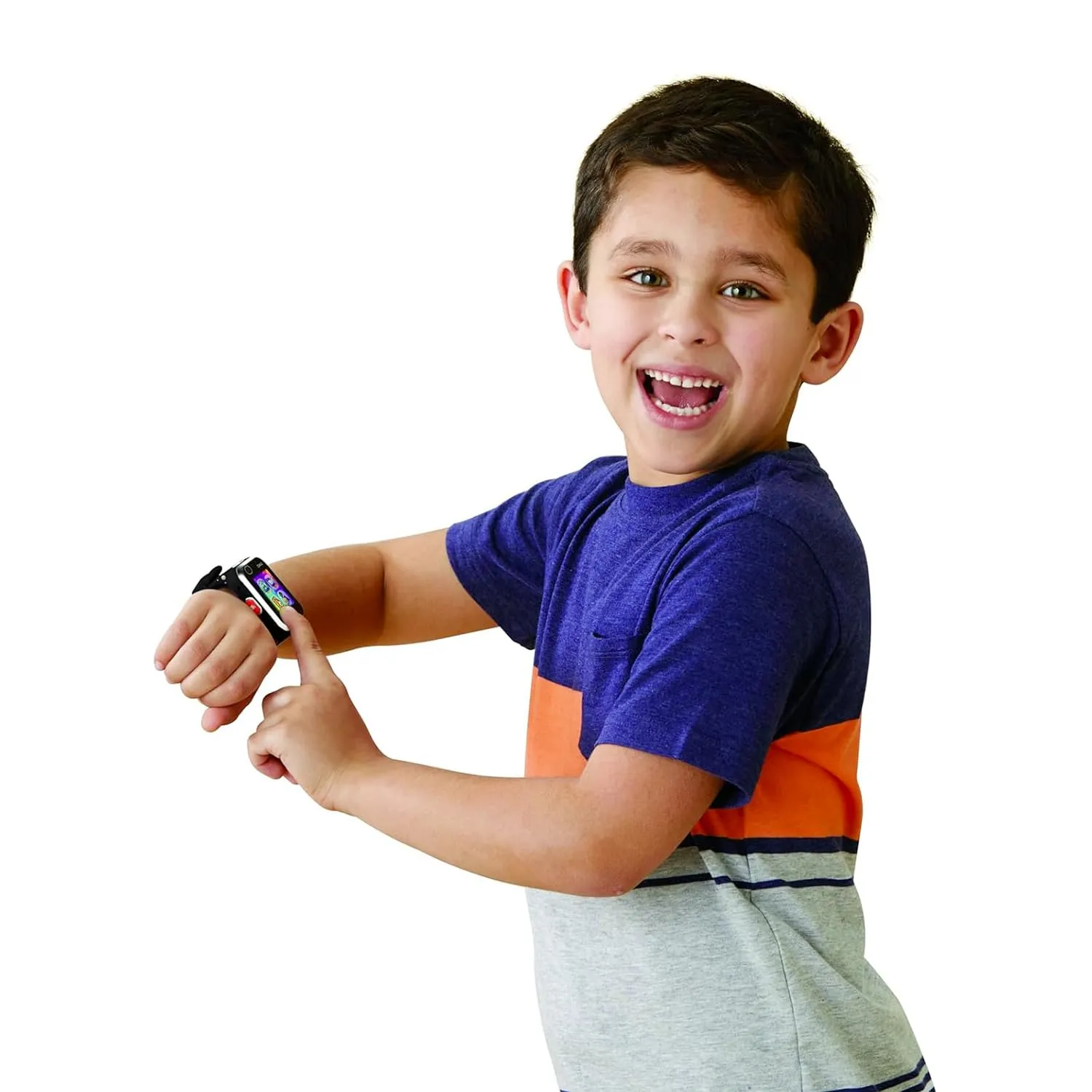 VTech Kidizoom Smartwatch DX2 Nero, Orologio Interattivo per Bambini con Doppia Fotocamera, Schermo Touch a Colori, Smartwatch con Sensore Movimento, Resistente agli Urti, Lingua Italiana, 3-12 Anni - immagine 6