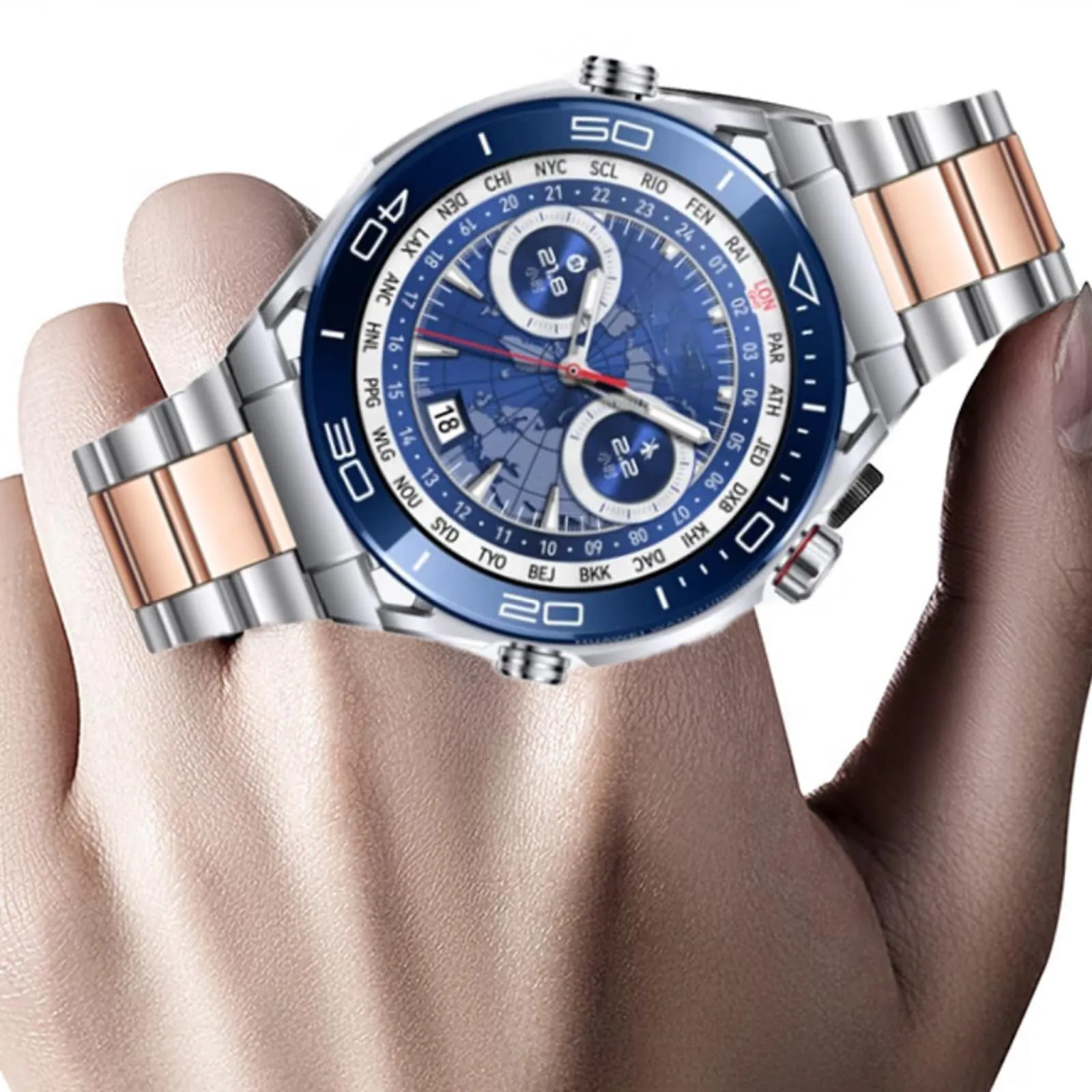 Nizonlaie Cinturini per Orologio Cinturino in Acciaio Inossidabile 14mm 16mm 18mm 20mm 22mm 24mm Cinturino Orologio in Metallo Bracciale Cinturini di Ricambio per Smartwatch per Uomo e Donna - immagine 2