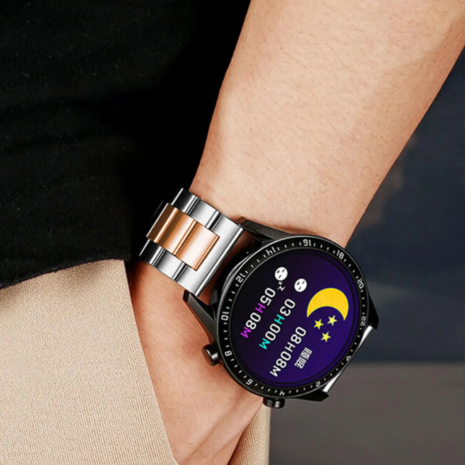 Nizonlaie Cinturini per Orologio Cinturino in Acciaio Inossidabile 14mm 16mm 18mm 20mm 22mm 24mm Cinturino Orologio in Metallo Bracciale Cinturini di Ricambio per Smartwatch per Uomo e Donna - immagine 4