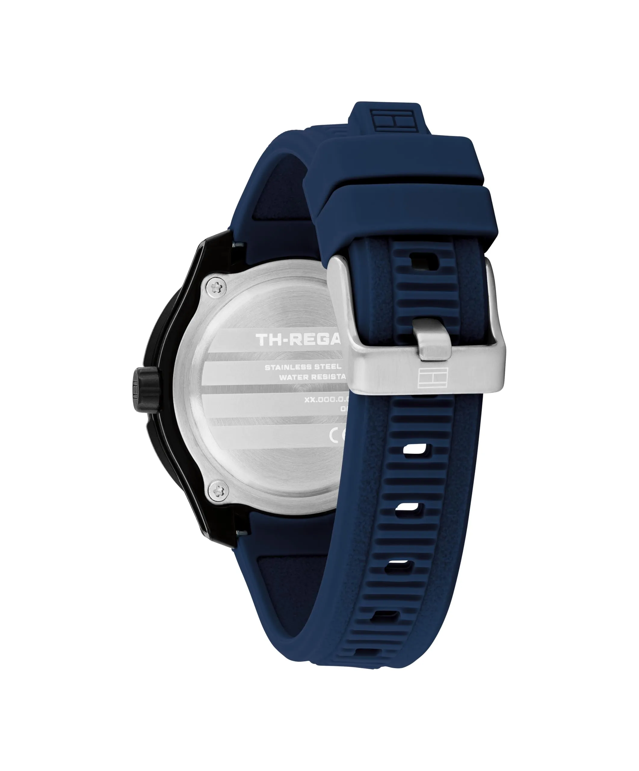 Orologio analogico al quarzo Tommy Hilfiger da ragazzo con cinturino in silicone blu - immagine 3