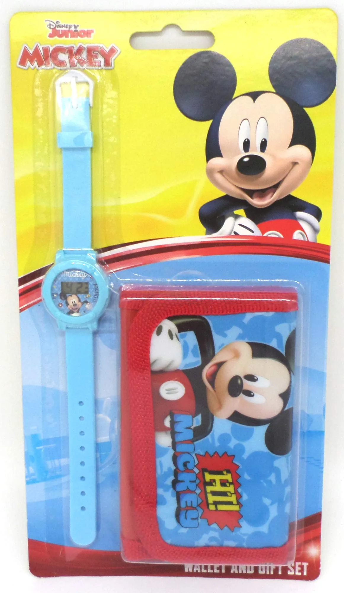 TDL Disney Mickey Mouse Set Regalo Orologio + Portafoglio - Licenza Ufficiale -Watch & Wallet - immagine 1
