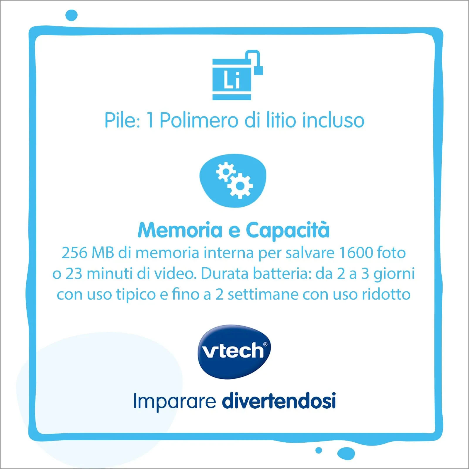 VTech Kidizoom Smartwatch DX2 Blu Bambini Touch a Colori 5-13 Anni - immagine 6