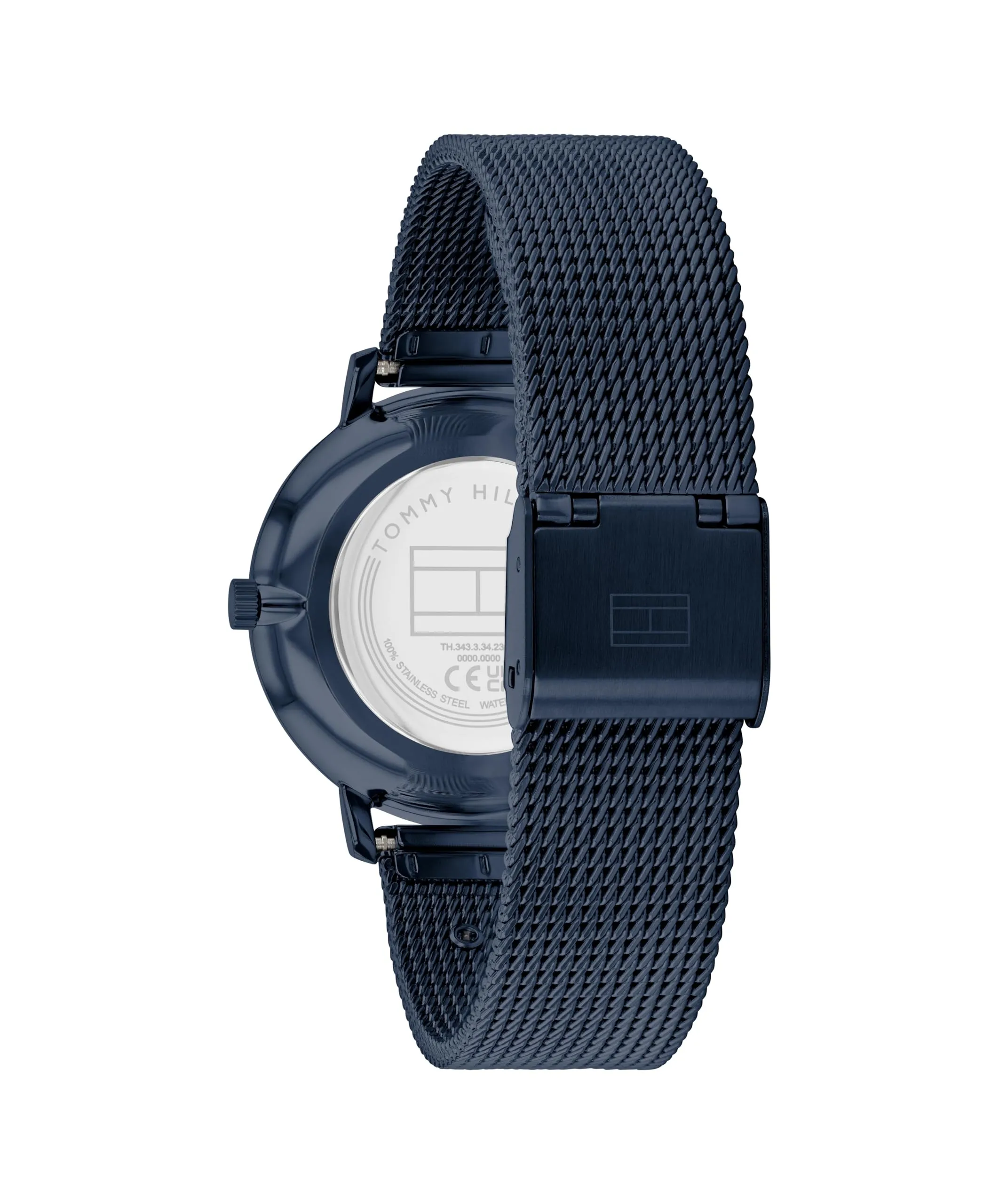 Tommy Hilfiger Orologio Con Movimento Al Quarzo A Due Lancette da Donna con Cinturino in Maglia Metallica in Acciaio Inossidabile Blu Navy - 1782740 - immagine 3