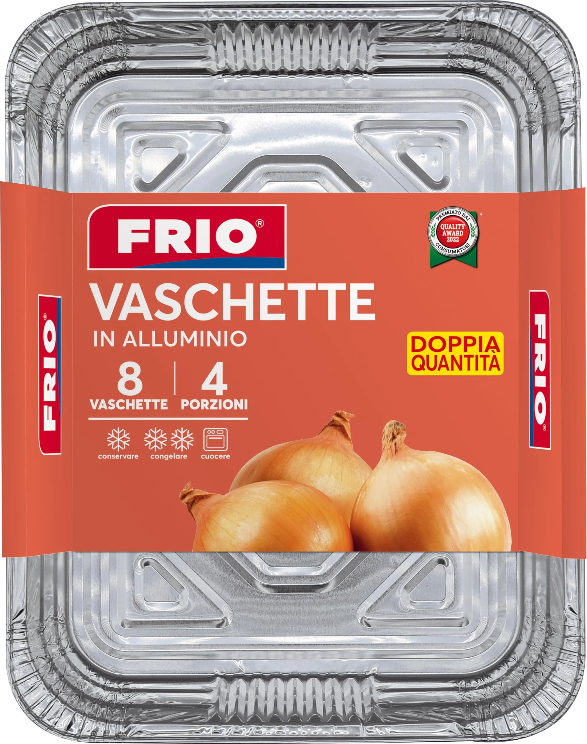 FRIO 24 Vaschette in Alluminio 4 porzioni 17,5x22,5x5,5 cm - immagine 2