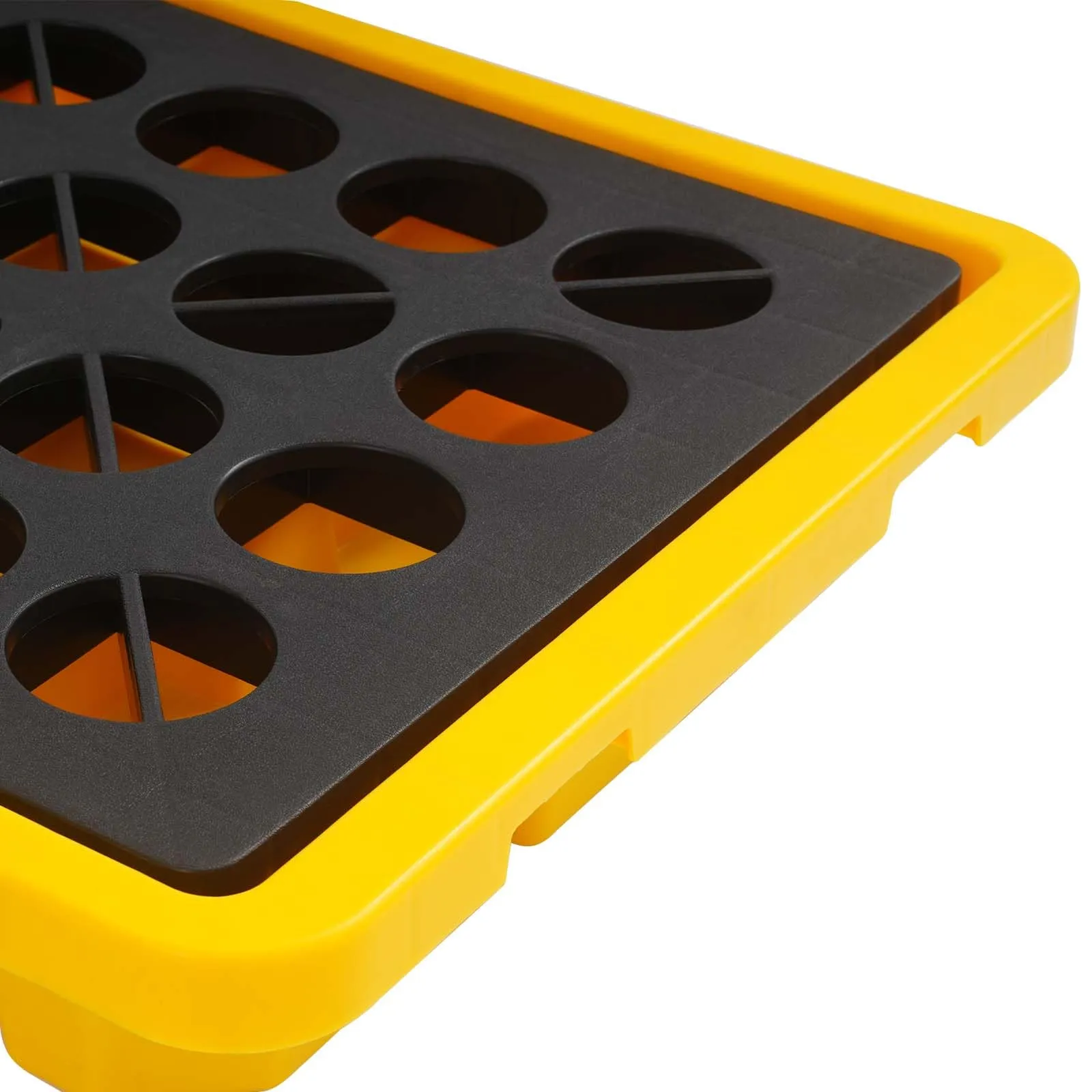 ZNLLQZN Vasca di raccolta modulare a prova di perdite, piattaforma di raccolta con capacità di stoccaggio delle perdite 80 l, per magazzini, fabbriche e impianti di produzione, 130 x 68 x 15 cm - immagine 8