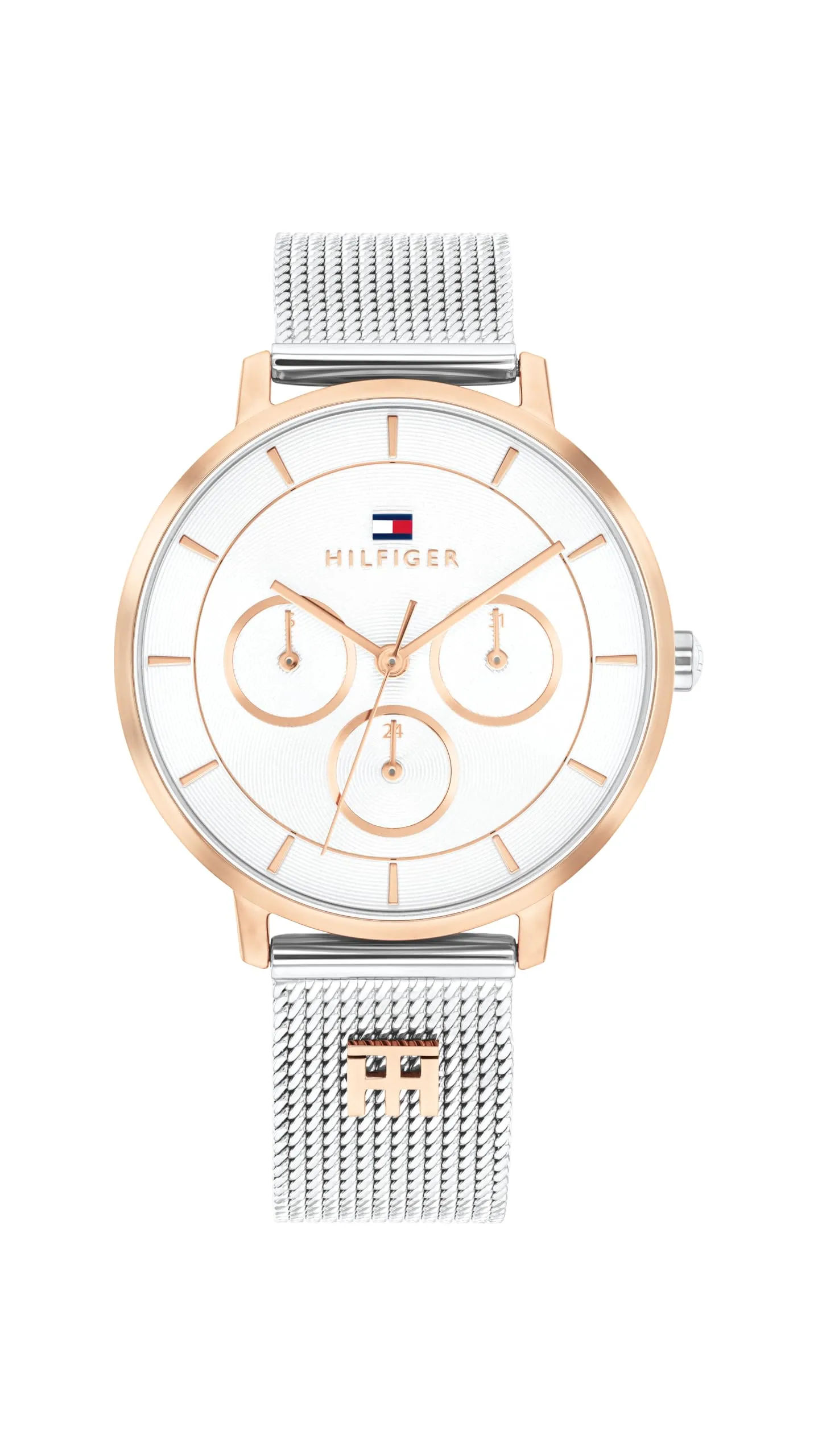 Orologio analogico Tommy Hilfiger da donna con bracciale in acciaio color oro rosa - immagine 1