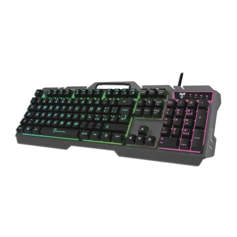 Tastiera Techmade TM-GK023 full-size mecha-membrane retroilluminazione RGB - immagine 1