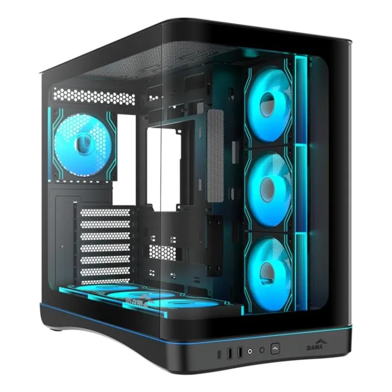 Case Sama Gears V62 ATX Midi Tower Vetro Temperato RGB Gaming - immagine 1