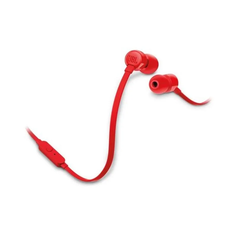 Auricolari JBL TUNE 160 con cavo, connessione 3,5 mm, intrauricolari, rosso - immagine 1