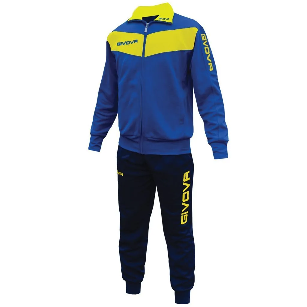 GIVOVA TUTA VISA TRIACETATO AZZURRO/GIALLO Tg. S - immagine 1