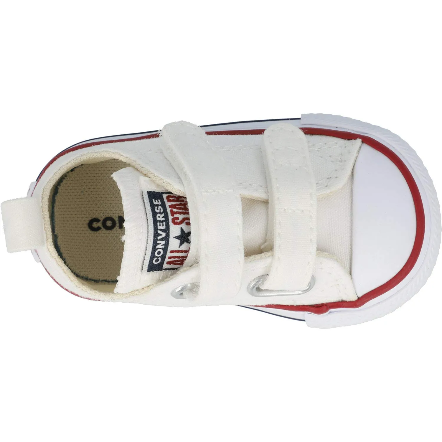 Converse 769029C Chuck Taylor all Star 2V - Ox Unisex - Bambini, White/Garnet/Navy EU 33.5 - immagine 4