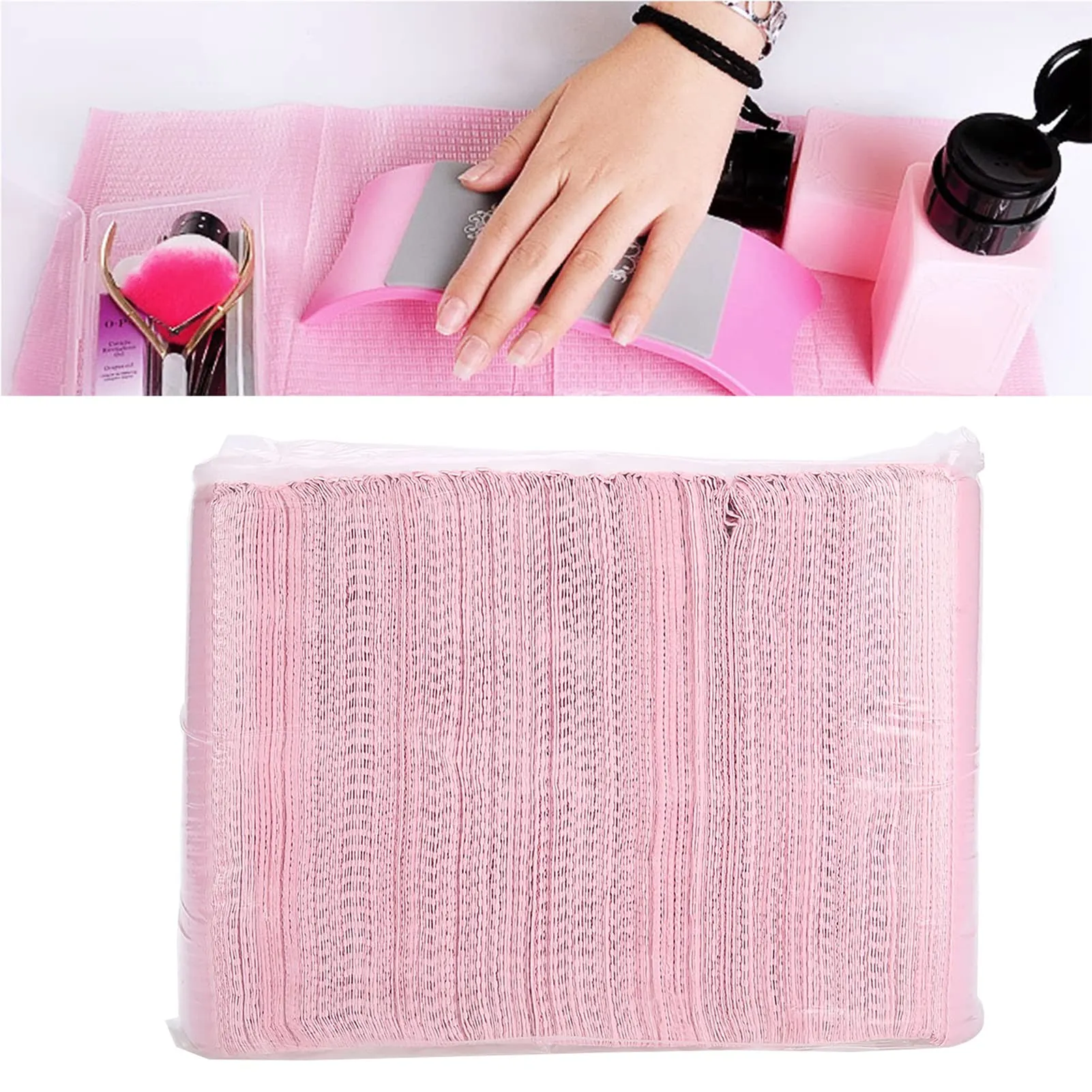Tovagliette per manicure 125 pz, usa e getta, impermeabili, morbide, per manicure e tatuaggi, con ciotola d'acqua - immagine 2