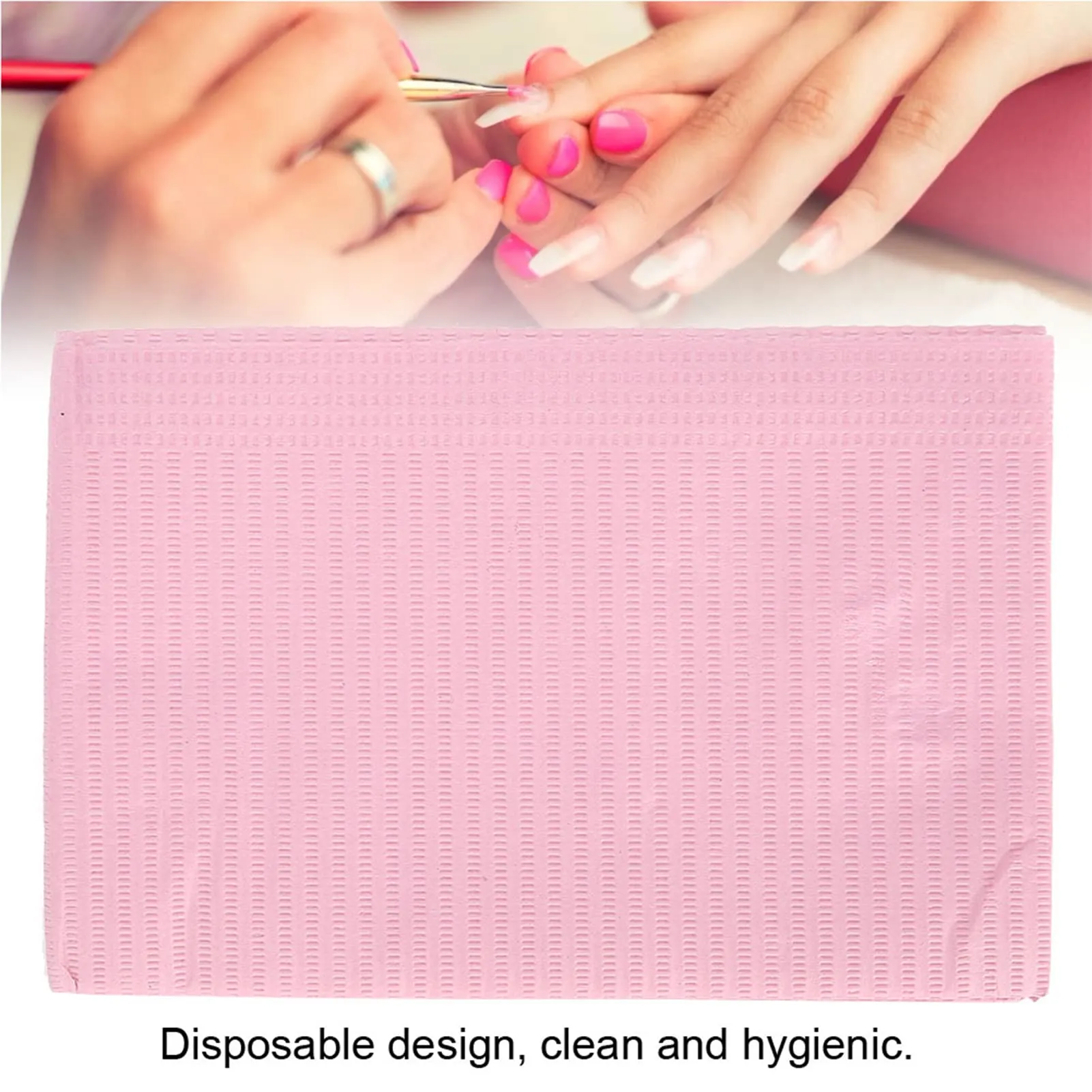 Tovagliette per manicure 125 pz, usa e getta, impermeabili, morbide, per manicure e tatuaggi, con ciotola d'acqua - immagine 7