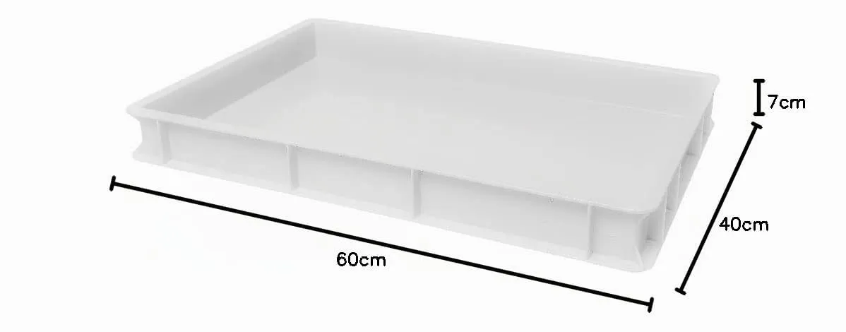 Forgast Cassetta Lievitazione Pizza 60x40x7cm Contenitore Plastica 13L - immagine 2