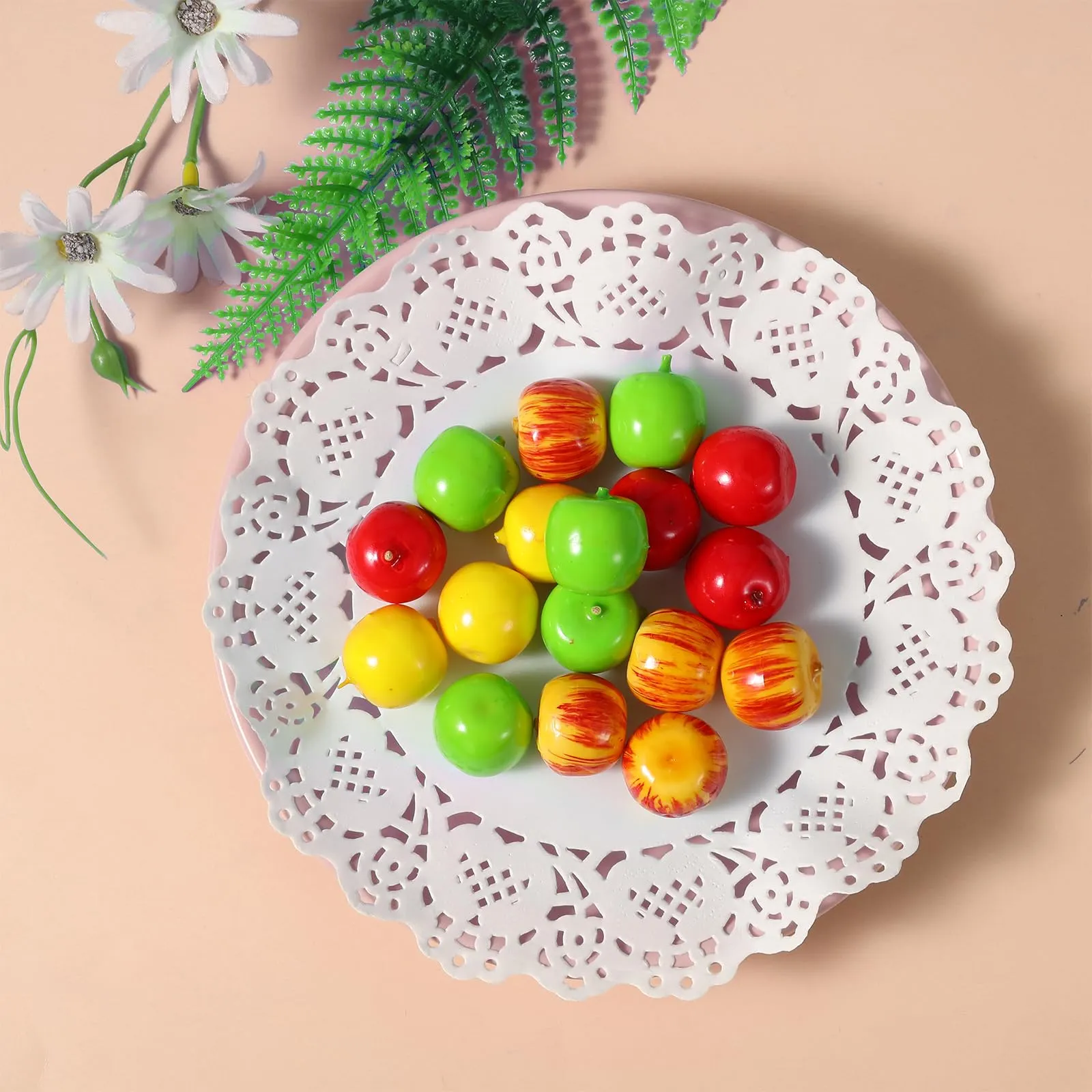 Lnngub 150 tovagliette rotonde di carta da 16 cm, rotonde in carta di pizzo bianco, per compleanni, matrimoni, feste, cene, artigianato, decorazioni - immagine 7