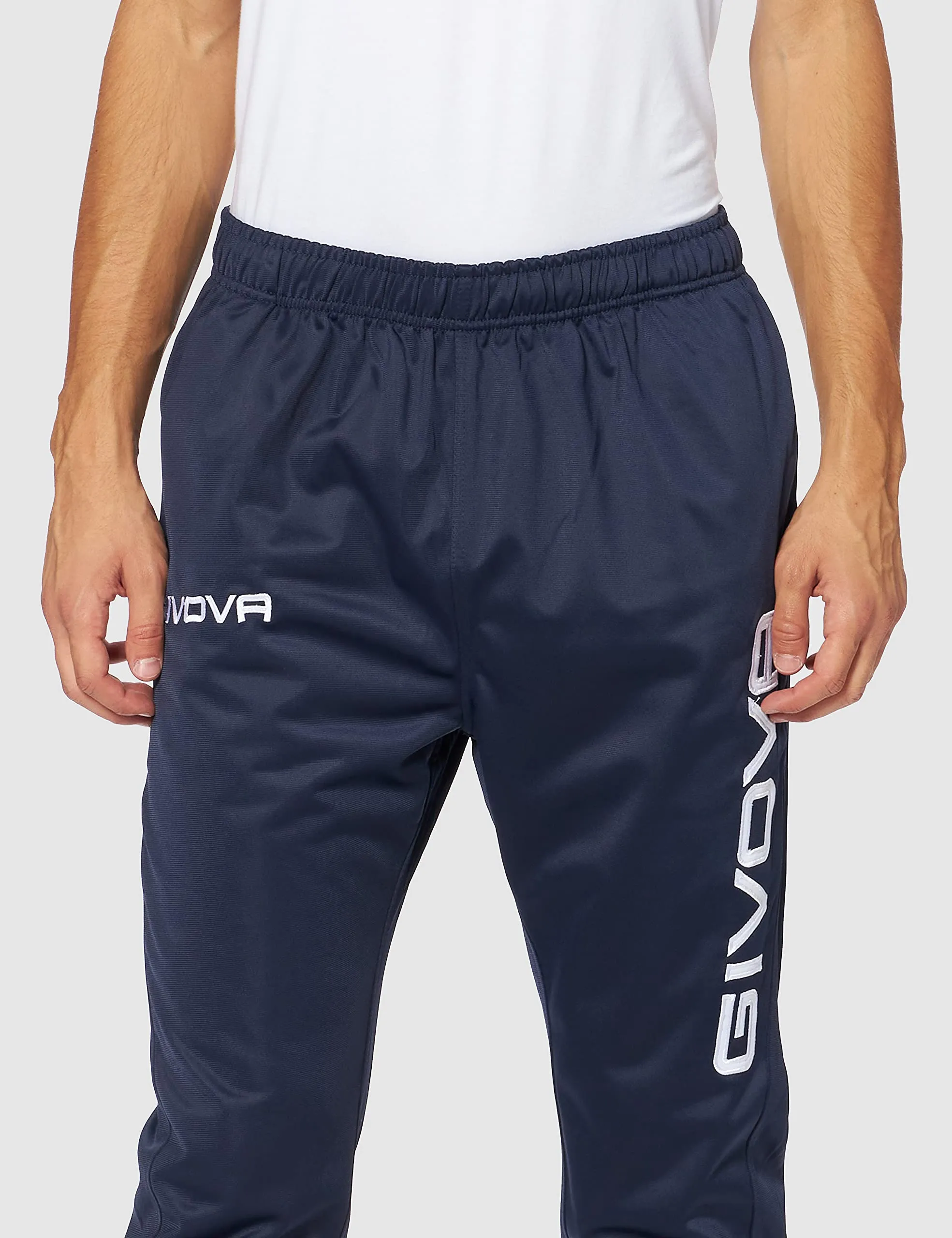 GIVOVA Visa, Tuta Da Ginnastica Uomo (IT, Testo, XXL, Regular, Regular, Blu/Bianco) - immagine 4