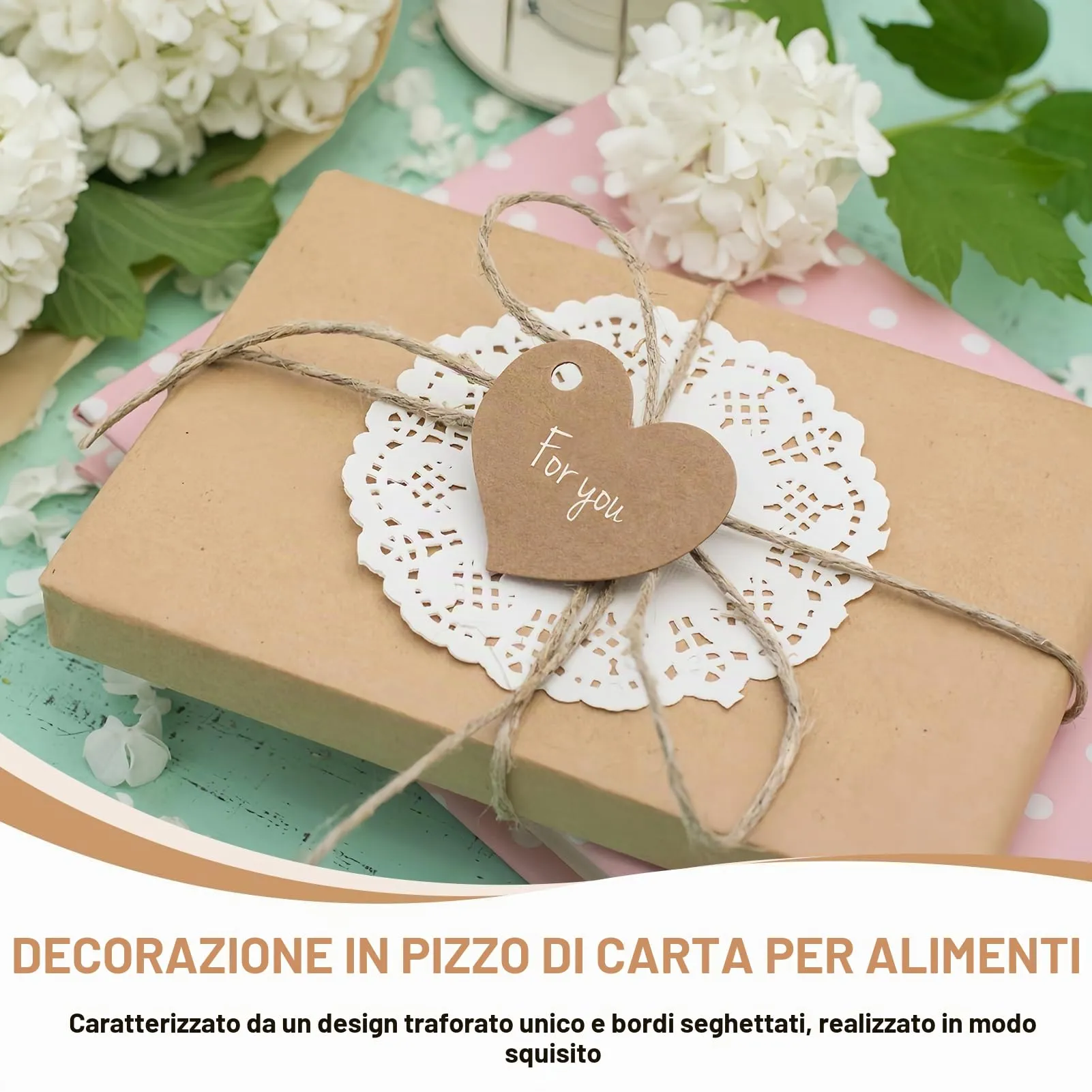 150 Pezzi Di Centrini Usa E Getta in Pizzo Bianco, Centrini Di Carta Rotondi Da 11.2cm i Ideali Per Torte, Matrimonio, Compleanni, Dessert E Decorazioni Per La Tavola Bianco Rotondo - immagine 4