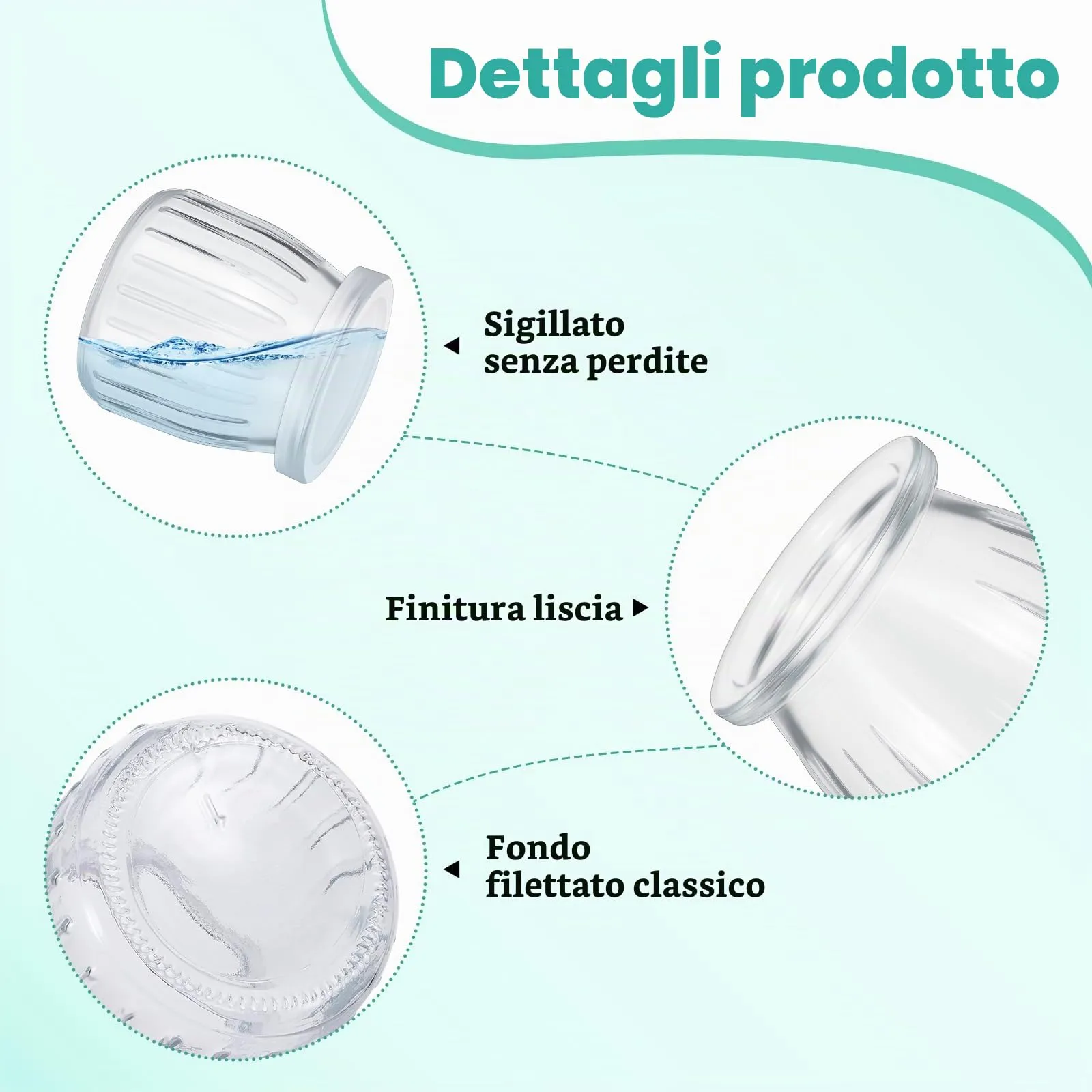 Hejo 12 Pezzi 200ml Riutilizzabili Barattoli Vetro per Yogurt con Coperchio - immagine 2
