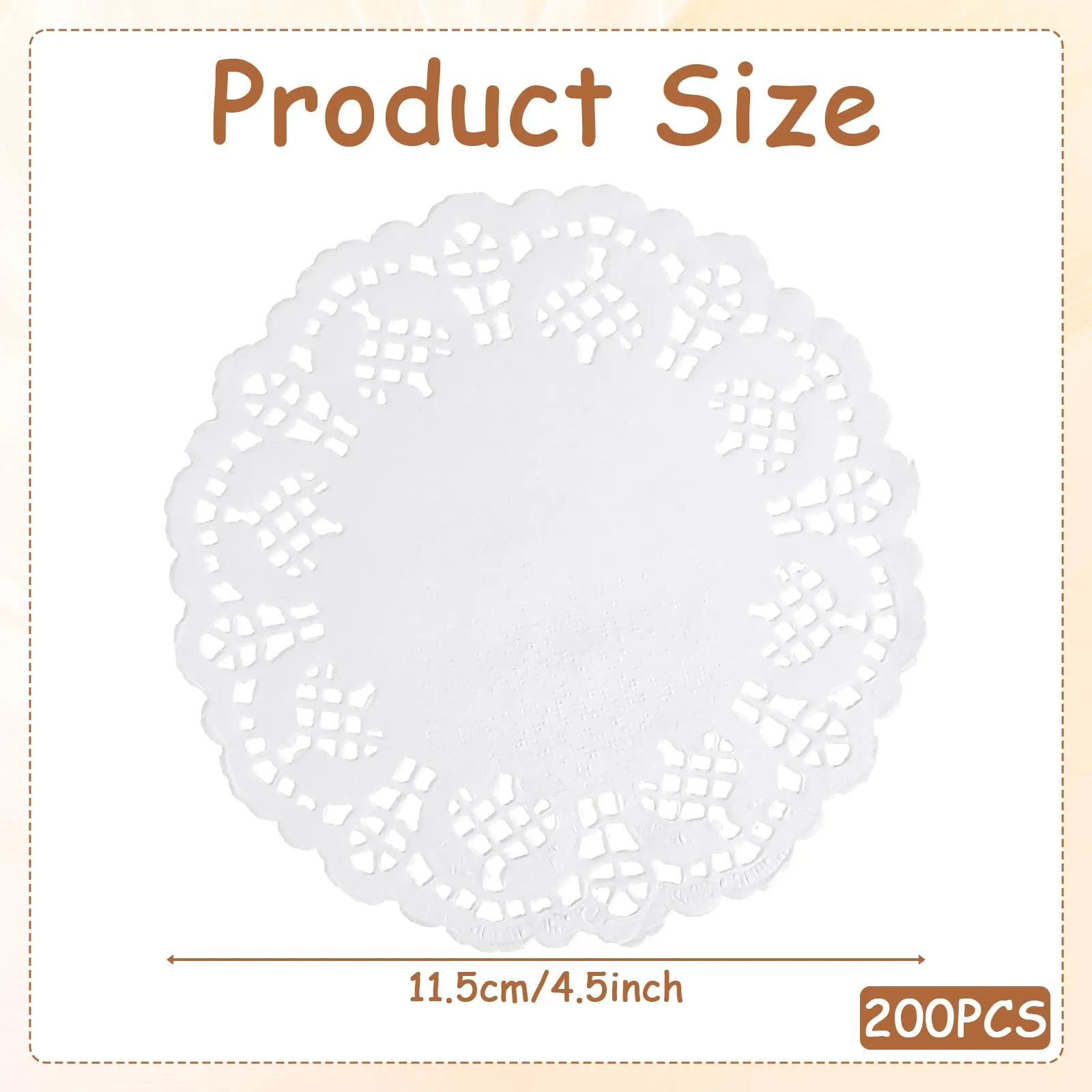 SULIKJHUI 200 tovagliette di carta, 11,5 cm - immagine 2