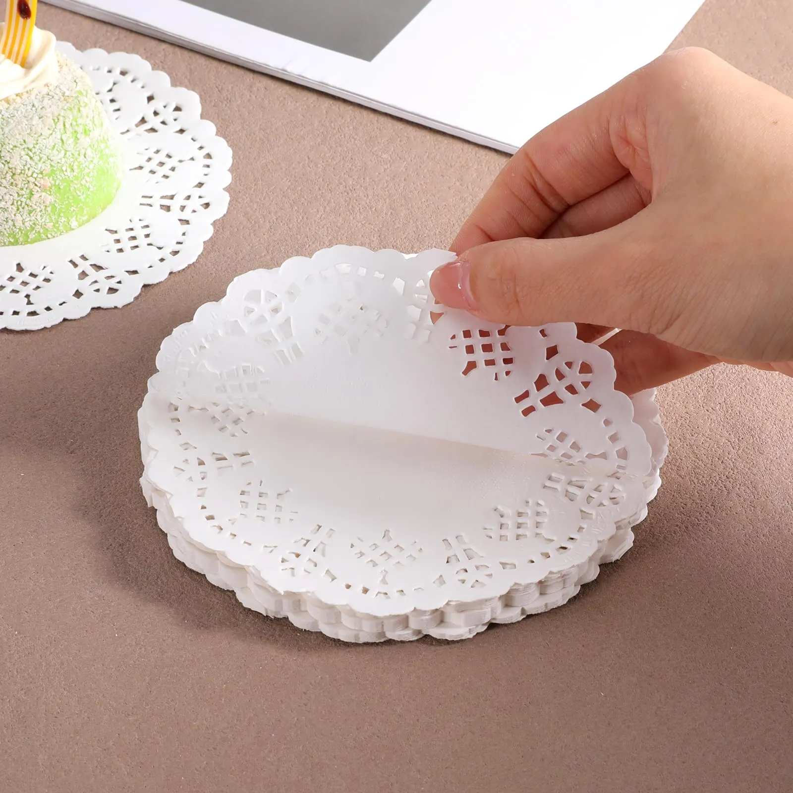 SULIKJHUI 200 tovagliette di carta, 11,5 cm - immagine 3