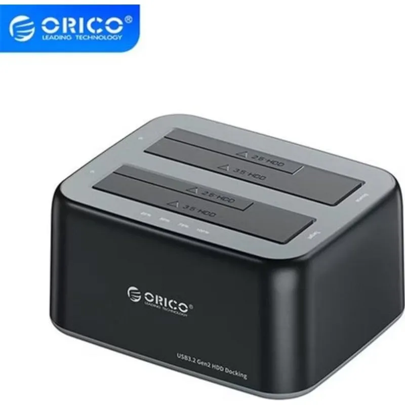 Docking Station Orico Dual Bay USB-C per dischi 2,5/3,5 - immagine 1