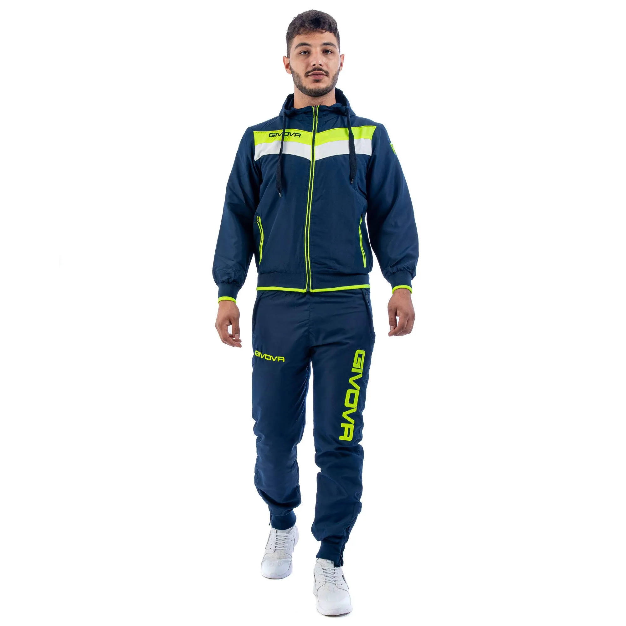 GIVOVA BLU/GIALLO FLUO TUTA MATADOR MICROFIBRA - immagine 1
