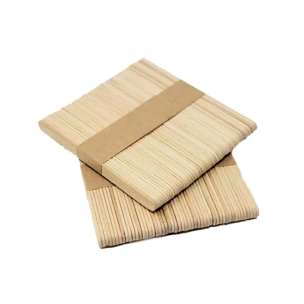 Happium Bastoncini per lecca-lecca, 100 pezzi Bastoncini per lecca-lecca tavola per artigianato Bastoncini per ghiaccioli in legno Bastoncini spessi artigianali Bastoncini per gelato Barrette - immagine 1