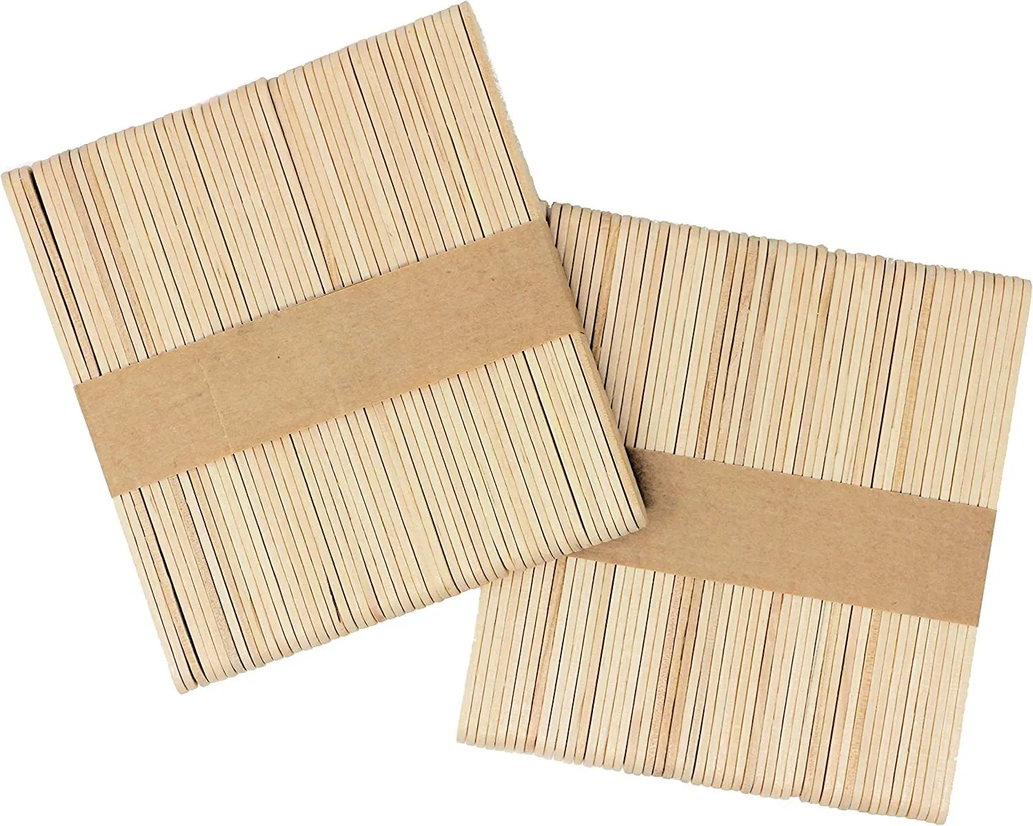 Happium Bastoncini per lecca-lecca, 100 pezzi Bastoncini per lecca-lecca tavola per artigianato Bastoncini per ghiaccioli in legno Bastoncini spessi artigianali Bastoncini per gelato Barrette - immagine 3