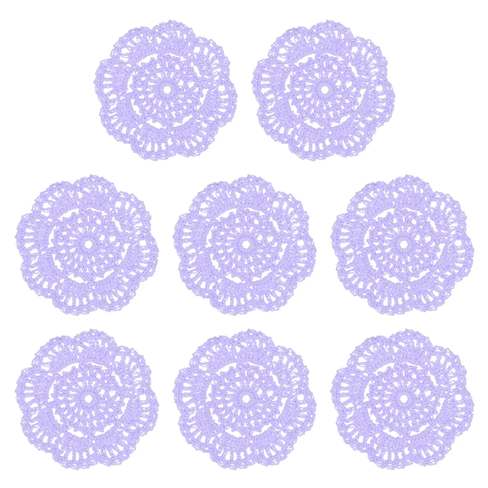 M METERXITY 8-Pack Centrini 4 Pollici/10 Cm Cotone Viola Pallido Chiaro - immagine 7
