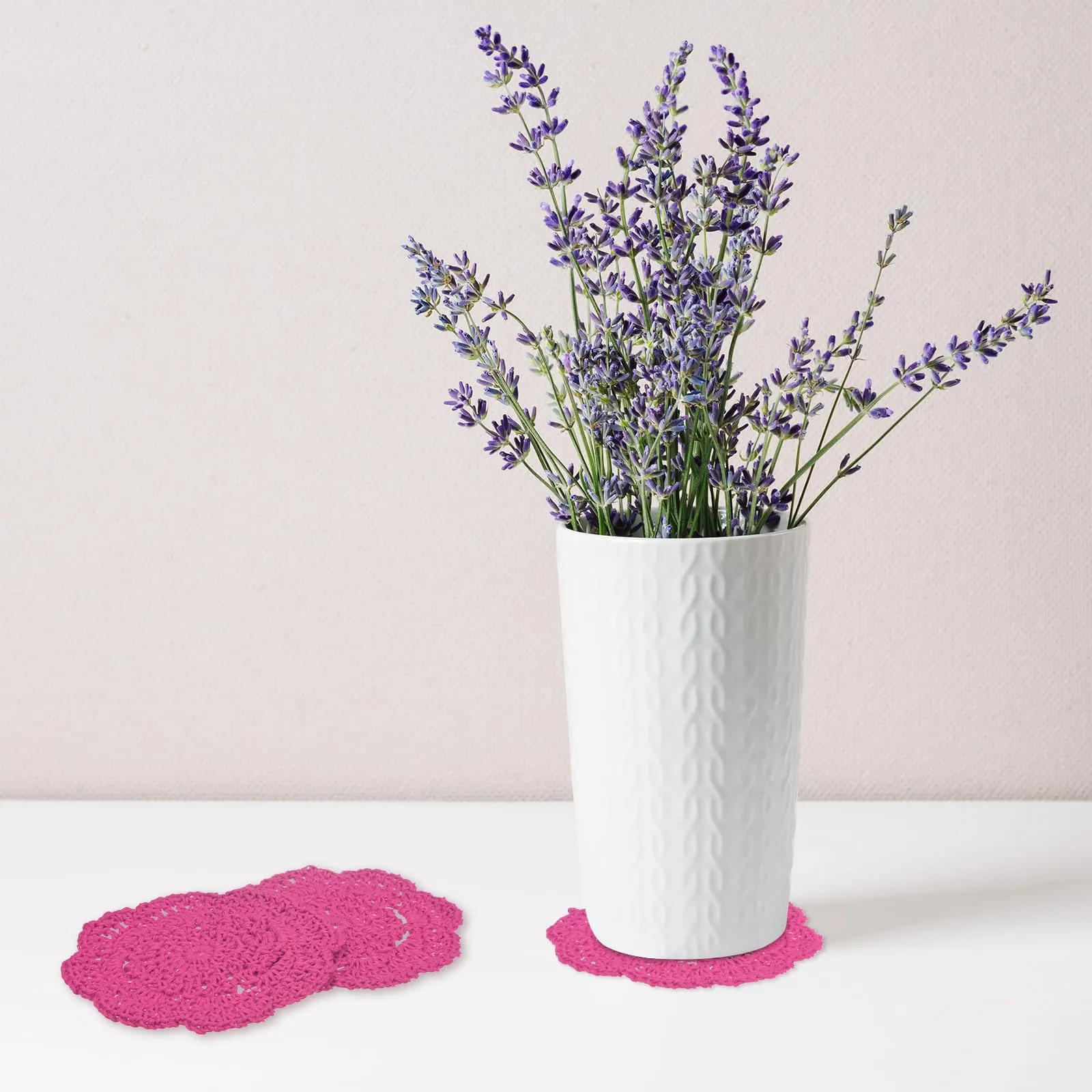 M METERXITY 4-Pack Presine All'Uncinetto 4 Pollici/10 Cm Rosso Rosa - immagine 5