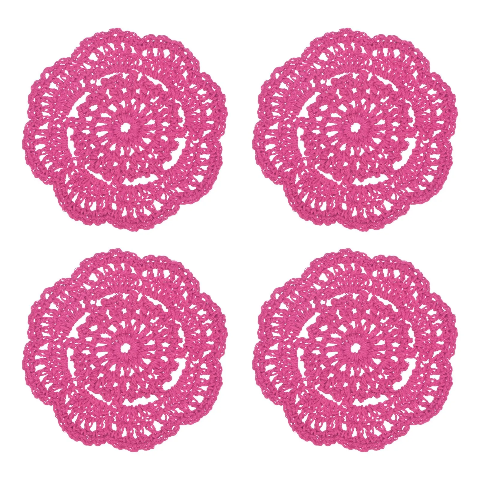 M METERXITY 4-Pack Presine All'Uncinetto 4 Pollici/10 Cm Rosso Rosa - immagine 7